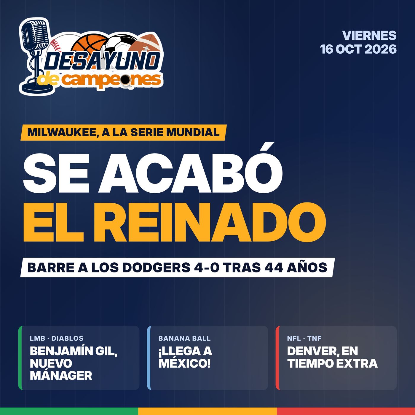 Portada de Desayuno de Campeones