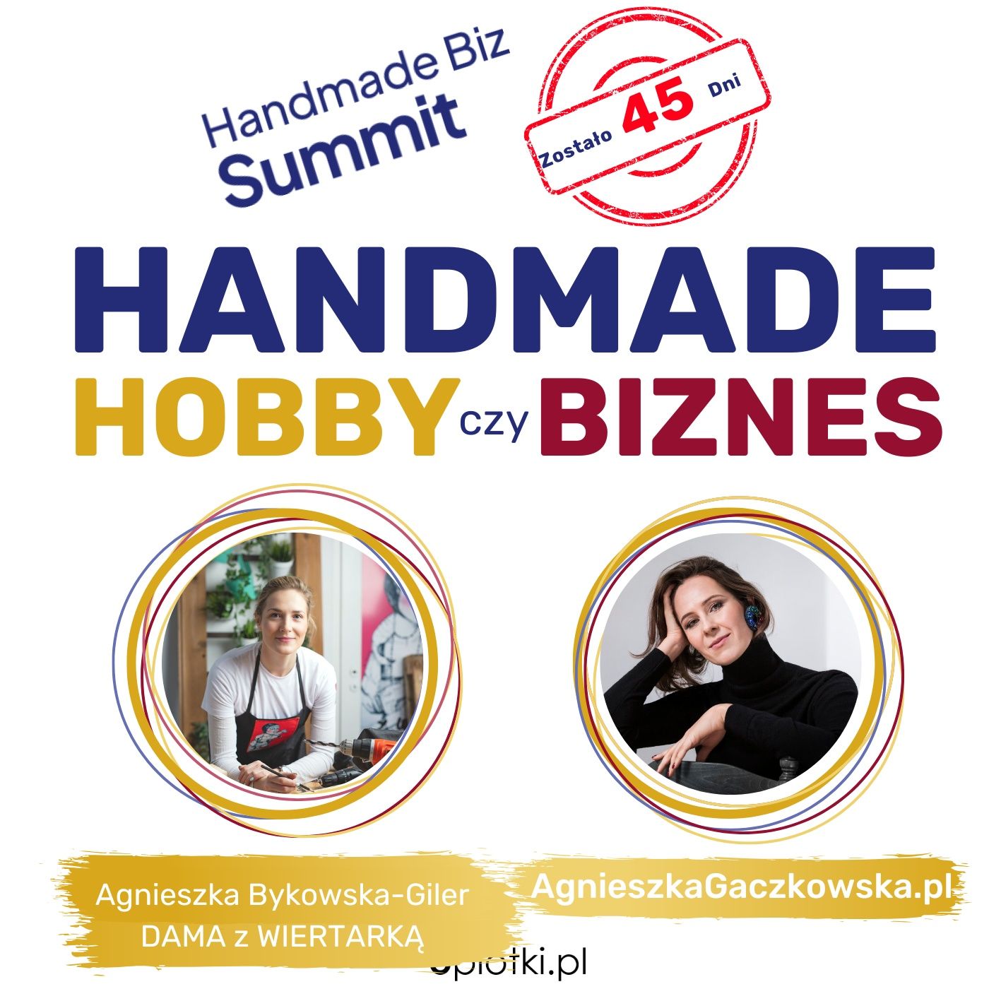 #278 Sukces handmade - z Agnieszką o pracy z drewnem/ DAMA z WIERTARKĄ - 45 dni do konferencji HBS 2025 episode artwork