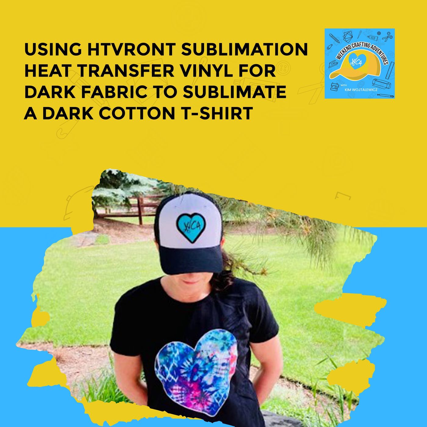 Using HTVRont Sublimation Heat Transfer Vinyl For Dark Fabric To Sublimate A Dark Cotton T-Shirt