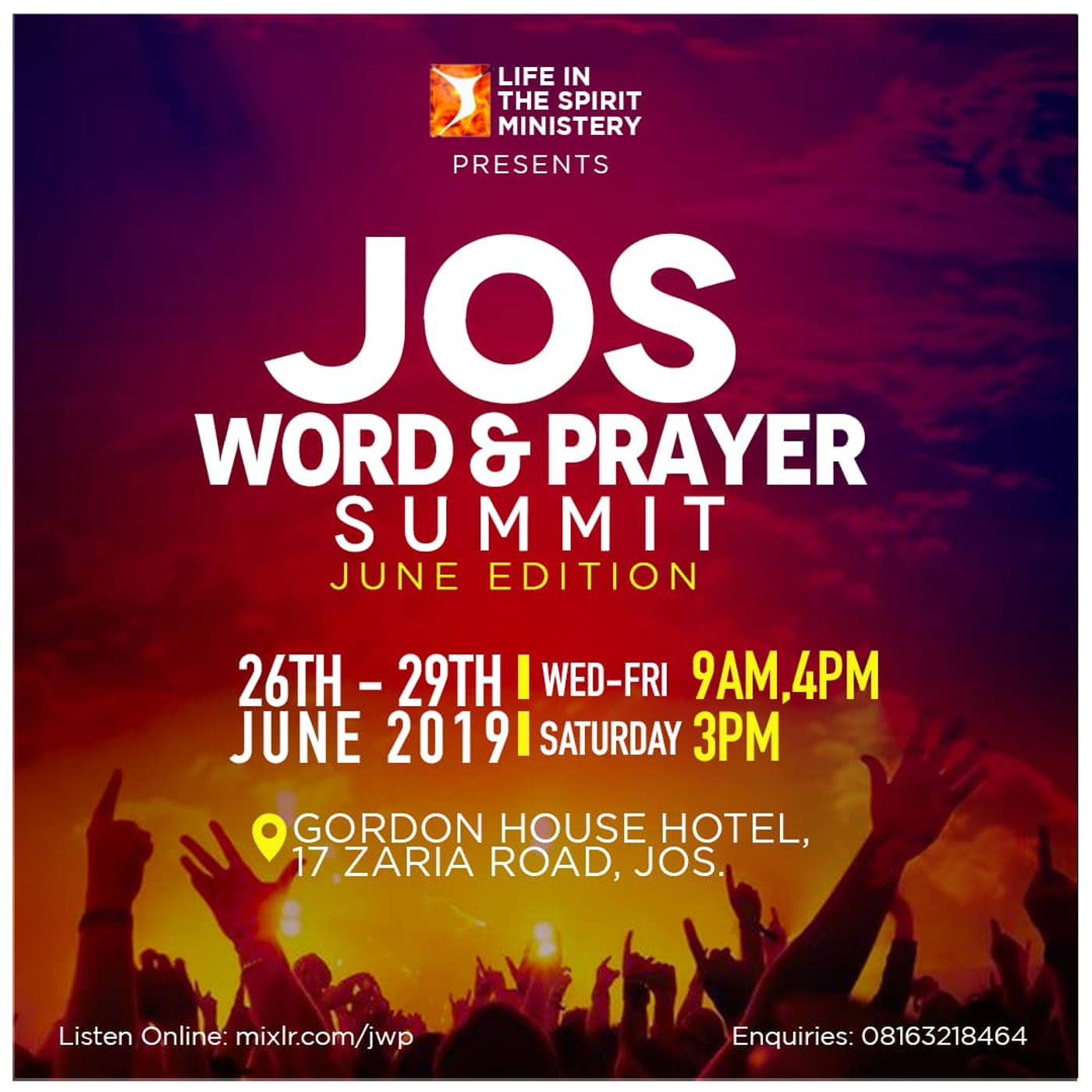 JOS WORD AND PRAYER