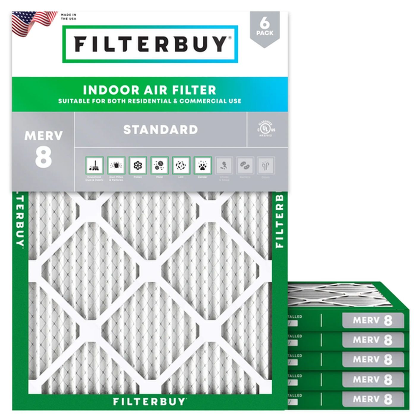 Best MERV 8 13.25x17.75x1 Furnace & HVAC Air Conditioner Filters