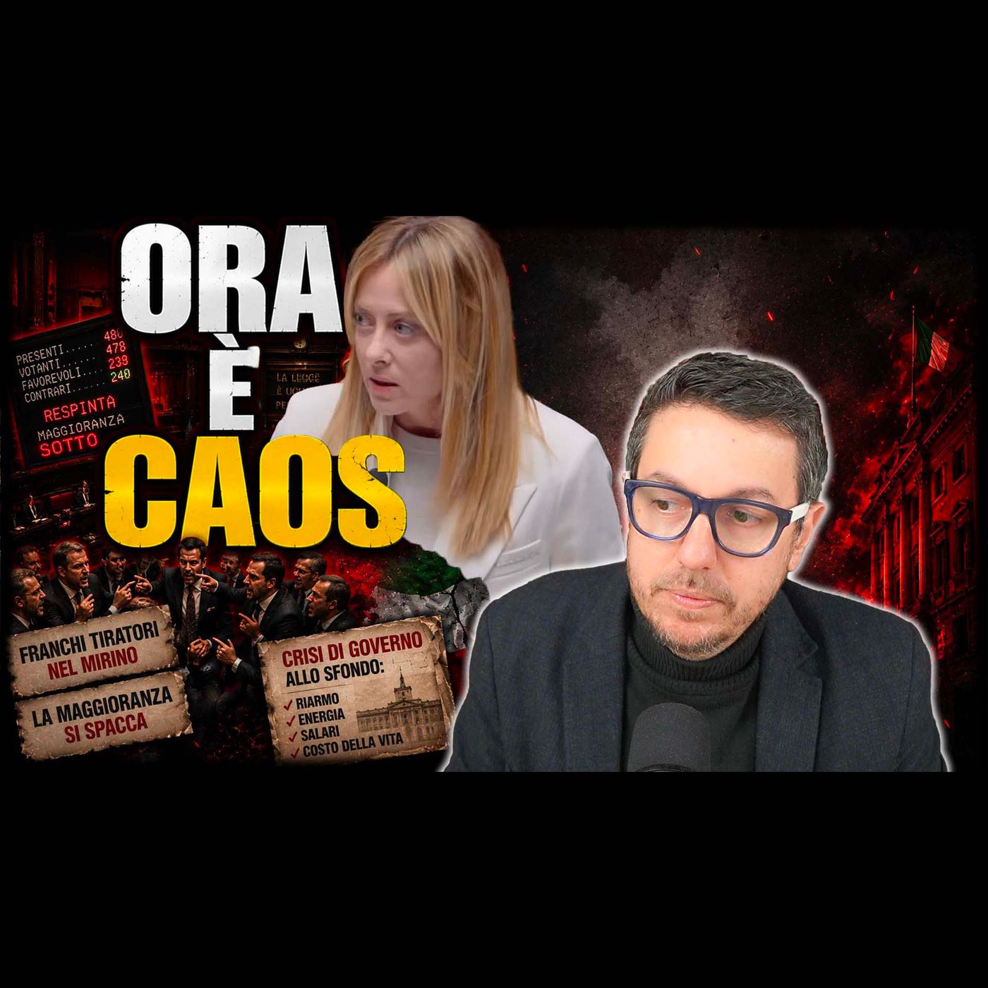 MELONI VA SOTTO ANCORA: ORA È CAOS NELLA MAGGIORANZA