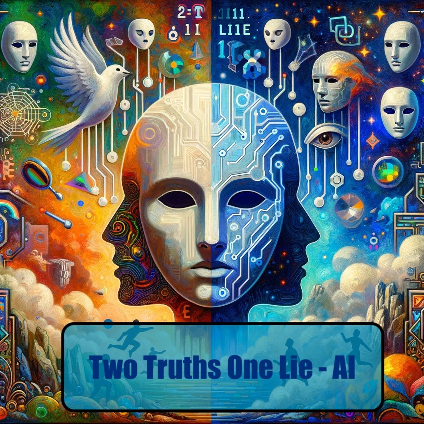 Two Truths and a Lie with AI - 2 Truths 1 Lie podcast artwork