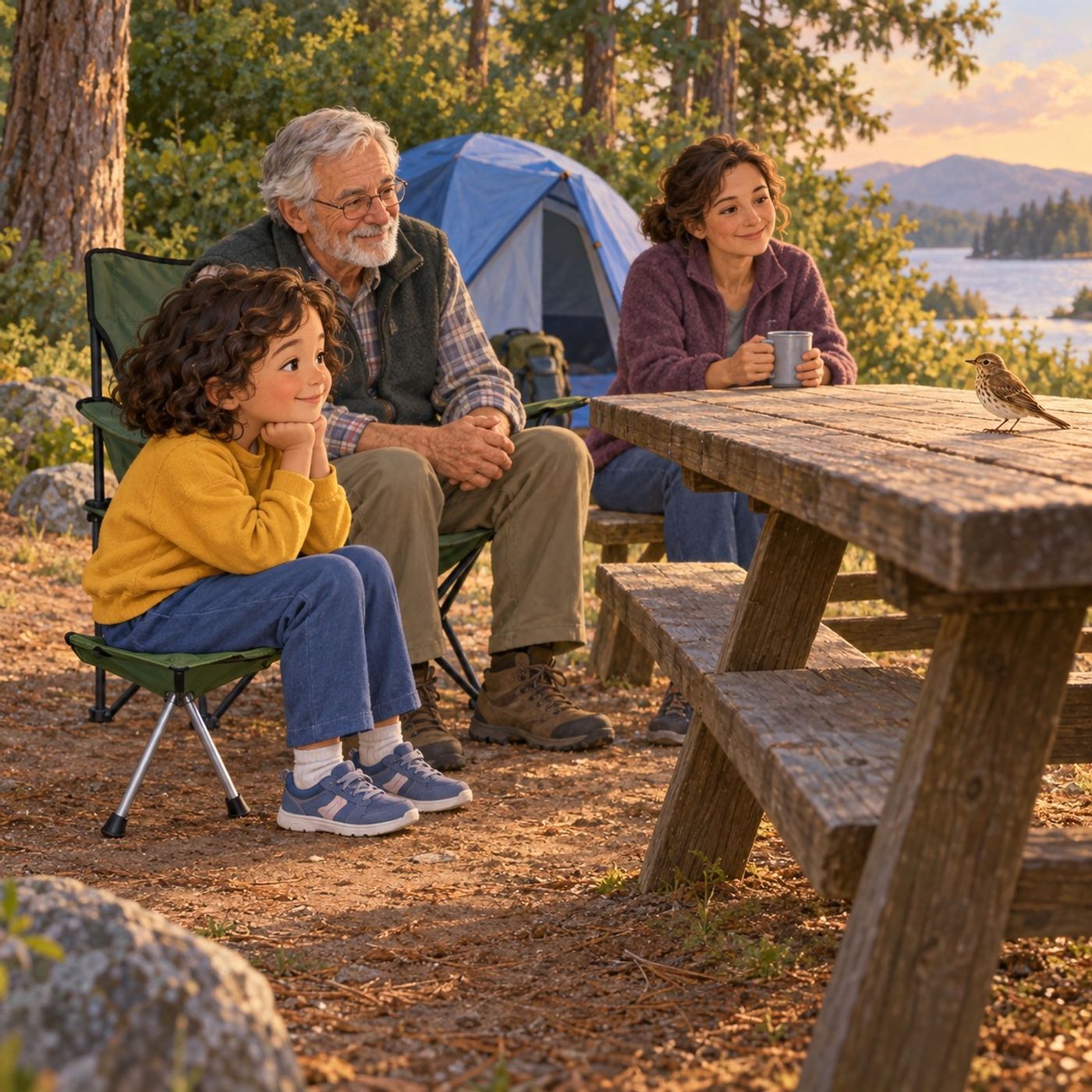The Camping Chair with Three Legs