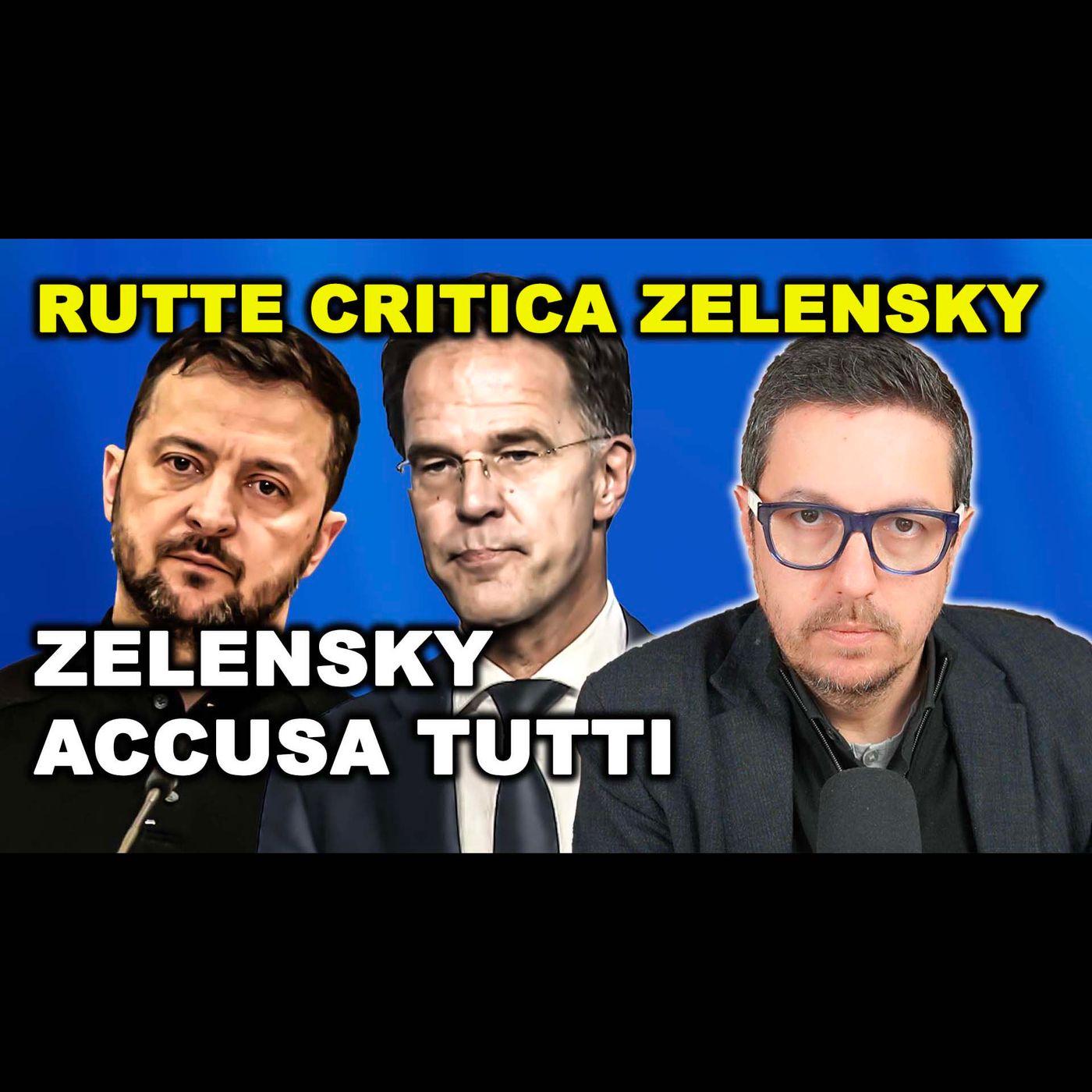 ZELENSKY CRITICA TUTTI QUELLI CHE LO AIUTANO | RUTTE lo bacchetta per SCHOLZ
