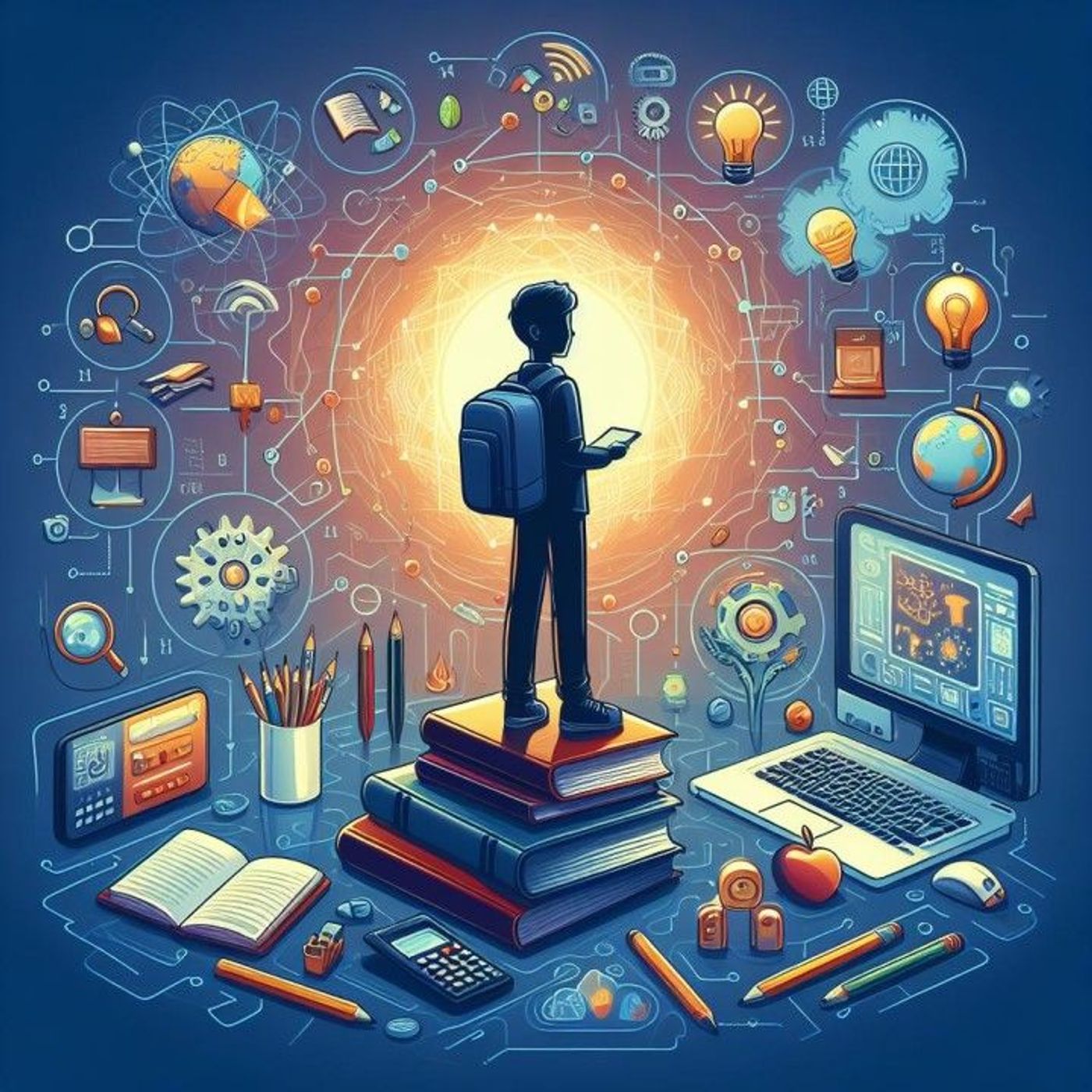 La tecnología en la educación cover art