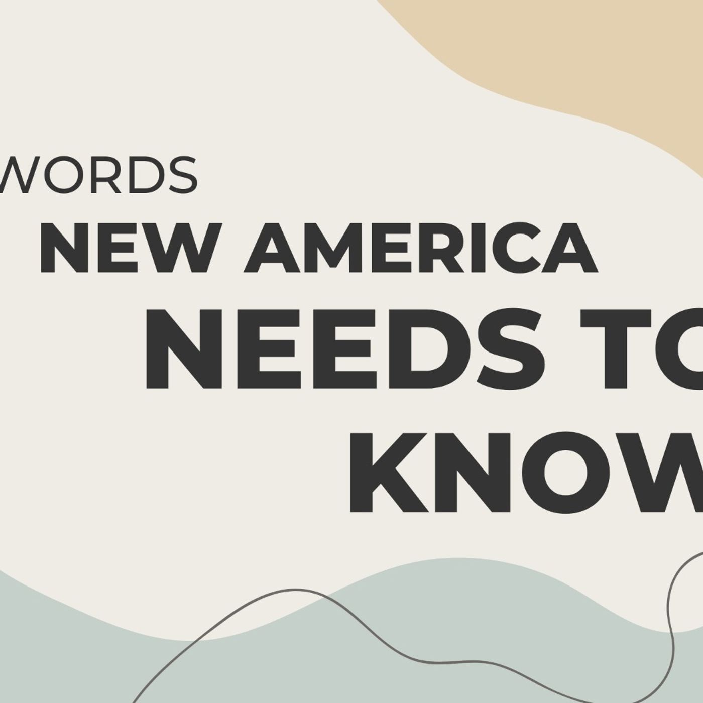 Top 5 words New America Needs to know