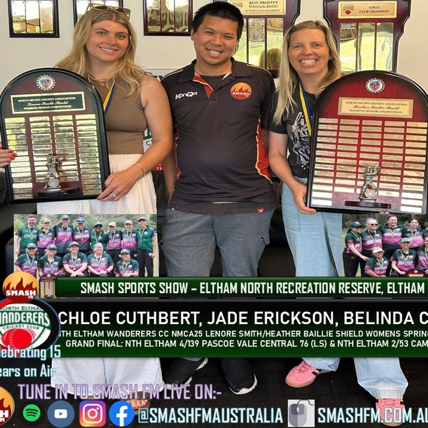 SSS15THYR: Nth Eltham Wanderers CC NMCA25 Lenore Smith Women D2 & Heather Baillie Women D3 Spring Premiership Interviews 201225