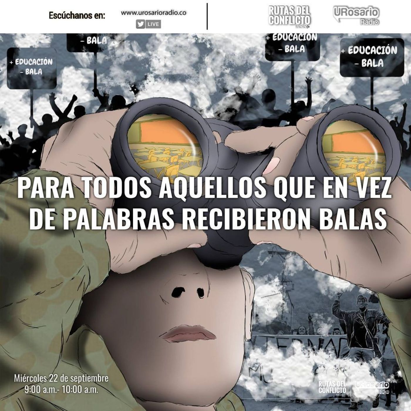 Para todos aquellos que en vez de palabras recibieron balas