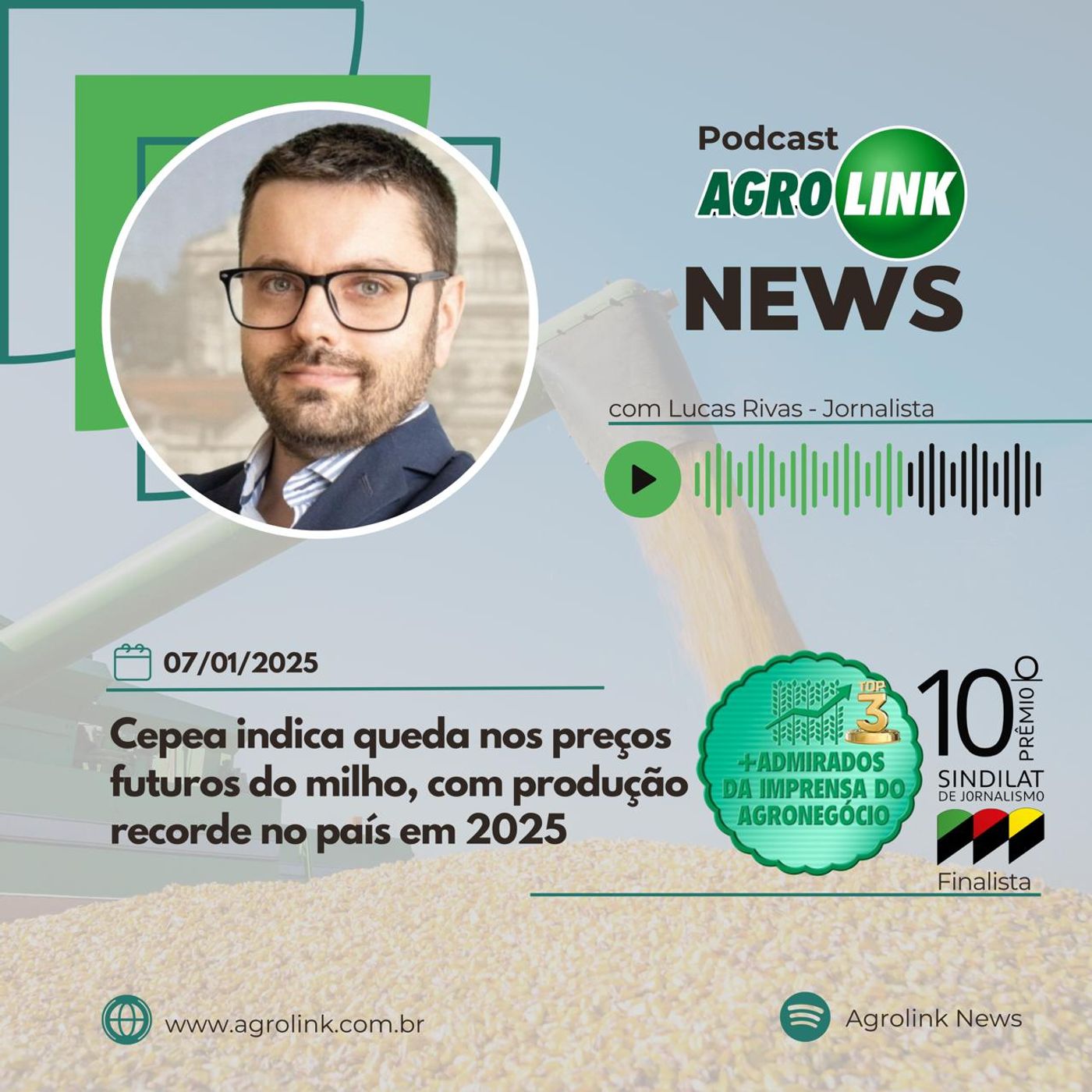 Preços do milho no spot superam os do início de 2024 episode artwork