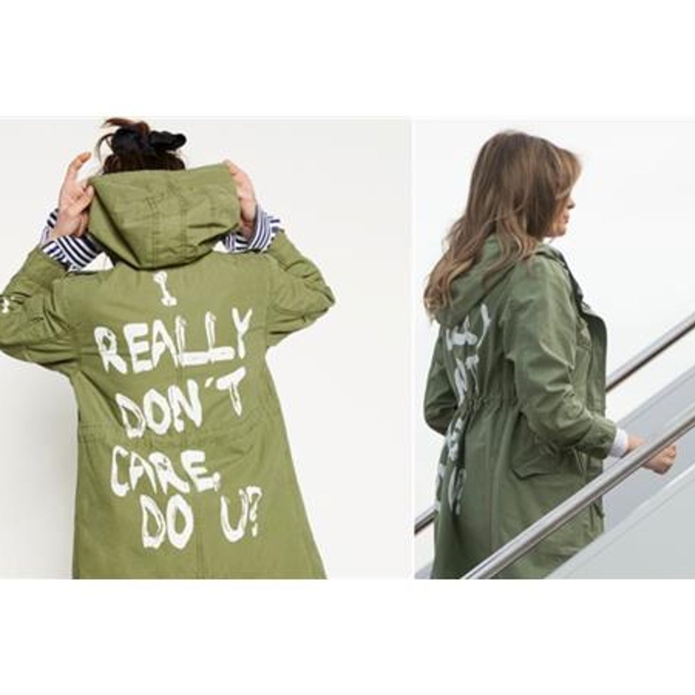 Melania dons jacket saying to America & World 'I really don't care. Do U?' SO episode artwork
