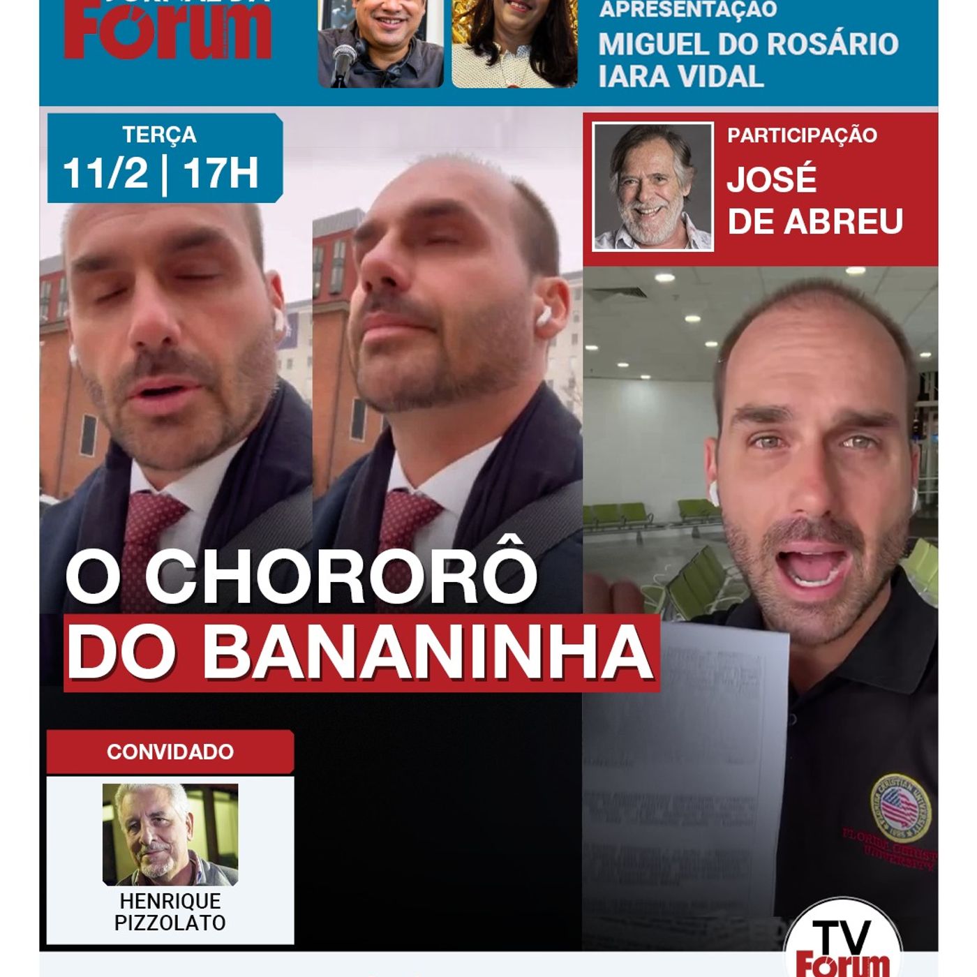 Eduardo Bolsonaro se vitimiza após ameaçar delegado | Tá chegando a hora, Bolsonaro | 11.02.25 episode artwork