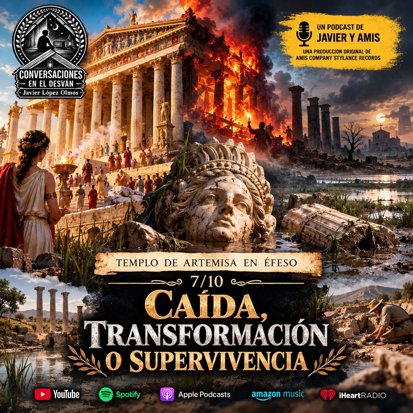 Las siete maravillas del mundo antiguo - Templo de Artemisa en Efeso - Caída, transformación o supervivencia 7/10 episode artwork