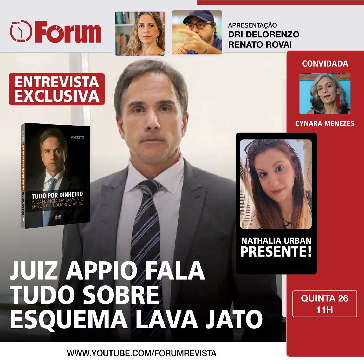 Entrevista exclusiva: Juiz Appio fala tudo sobre esquema Lava Jato | Nathália Urban Presente! episode artwork