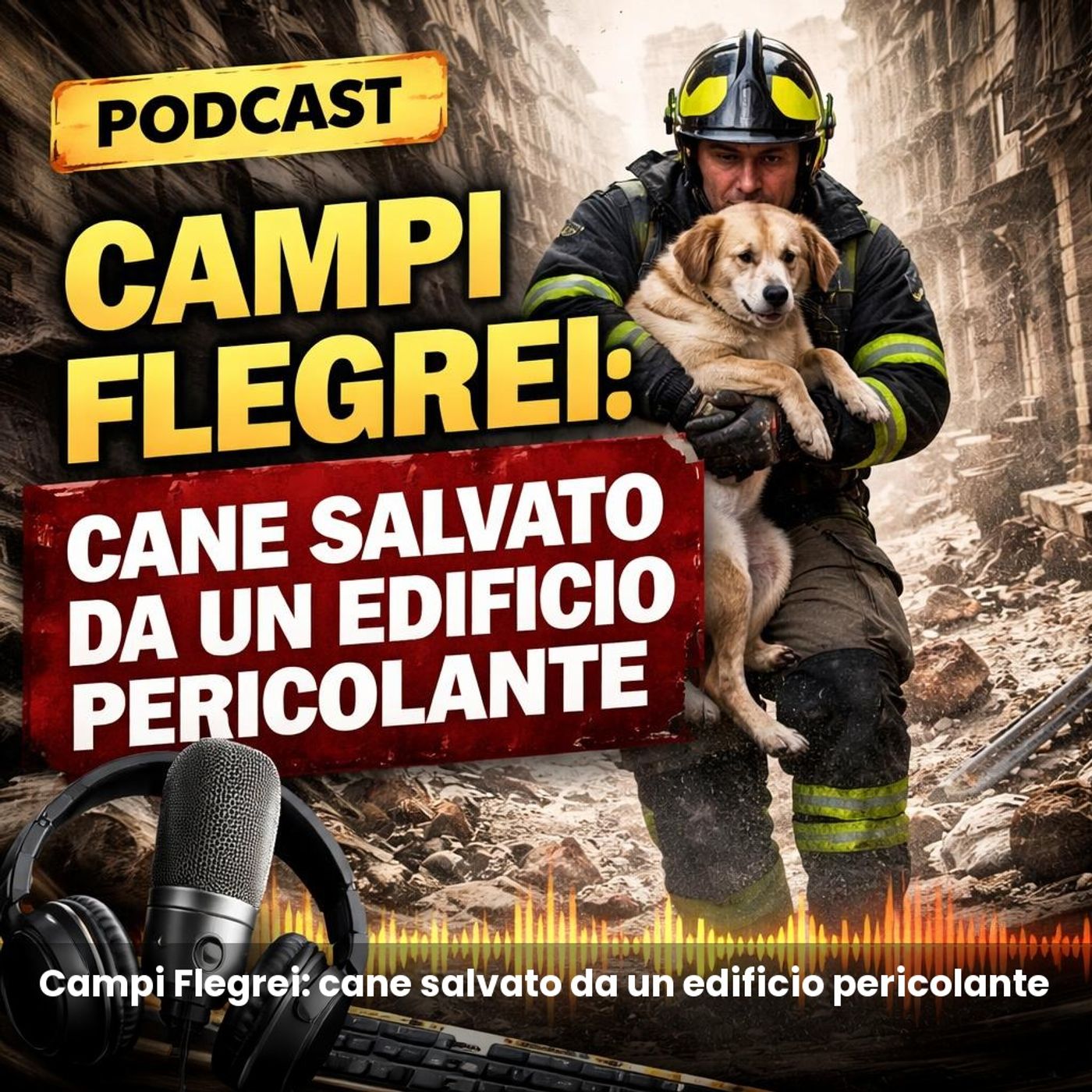 Campi Flegrei: cane salvato da un edificio pericolante episode artwork