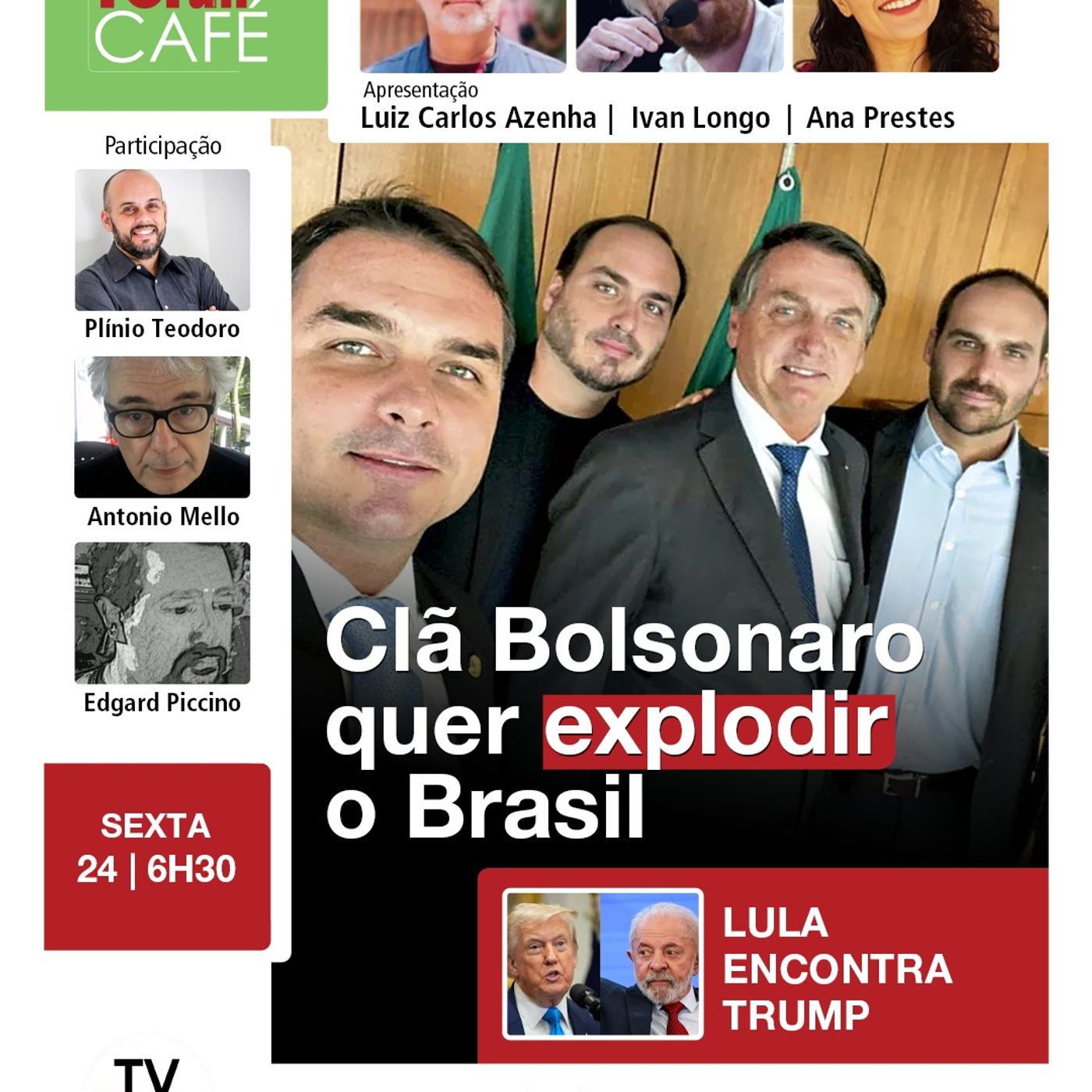 Flávio e Eduardo Bolsonaro defendem ataques dos EUA ao Brasil | 24.10.25