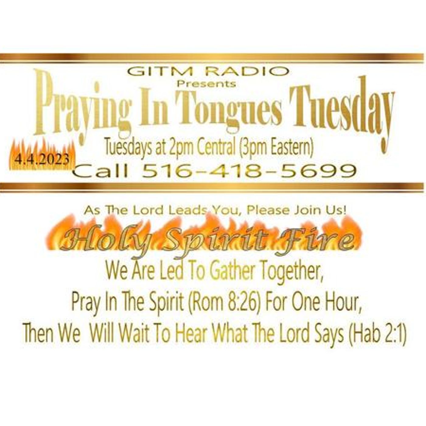 4.4.2023  GITM Radio: Praying In Tongues Tuesday episode artwork