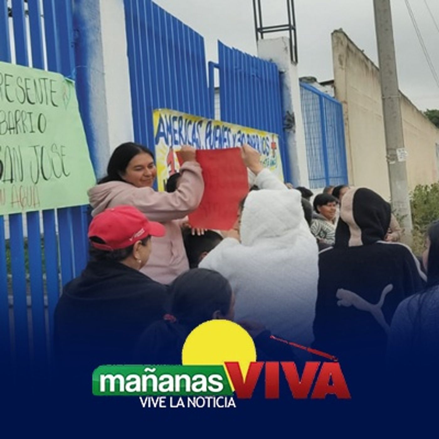 Manifestación Moradores Barrios Afectados Tema del Agua