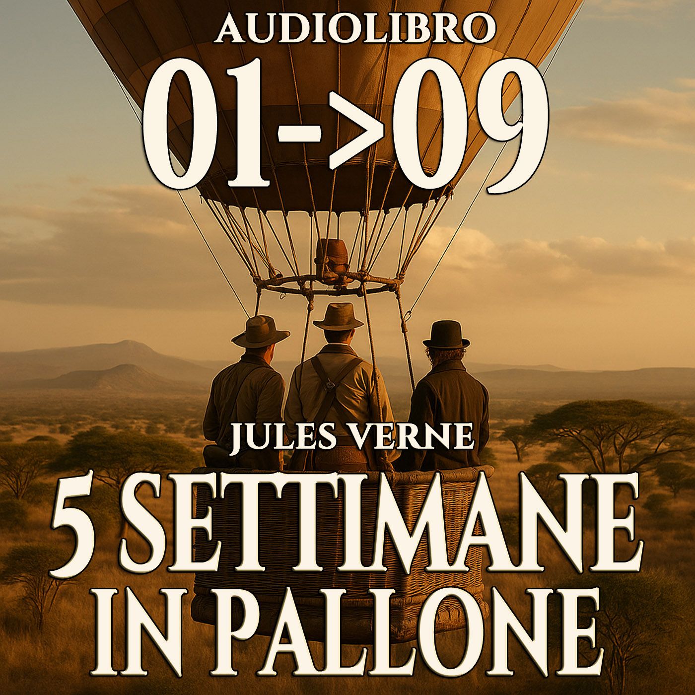 Audiolibro 5 Settimane in Pallone - Capitolo 01-09 - Jules Verne episode artwork