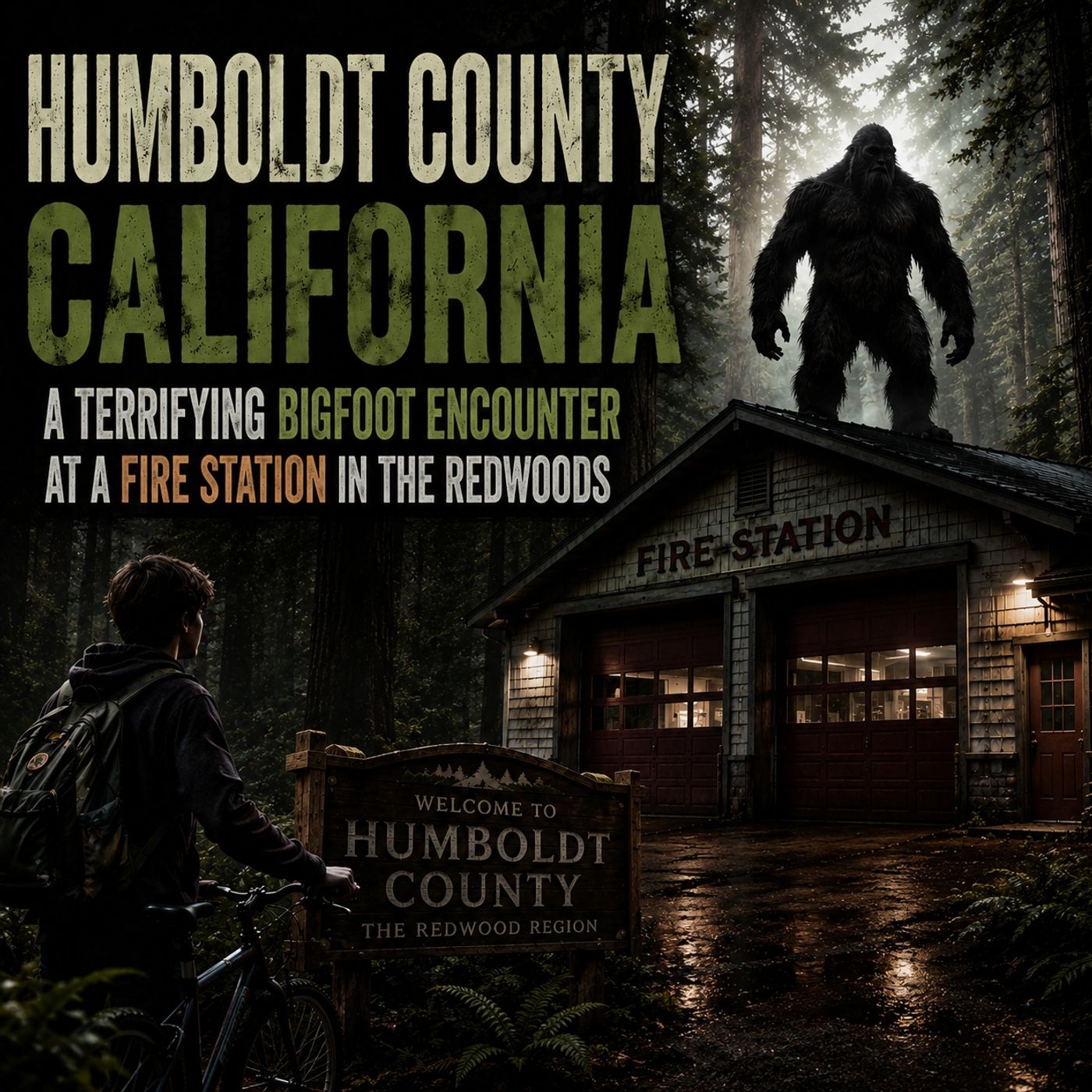 BIGFOOT ENCOUNTER AT A FIRE STATION IN HUMBOLDT COUNTY CALIFORNIA
