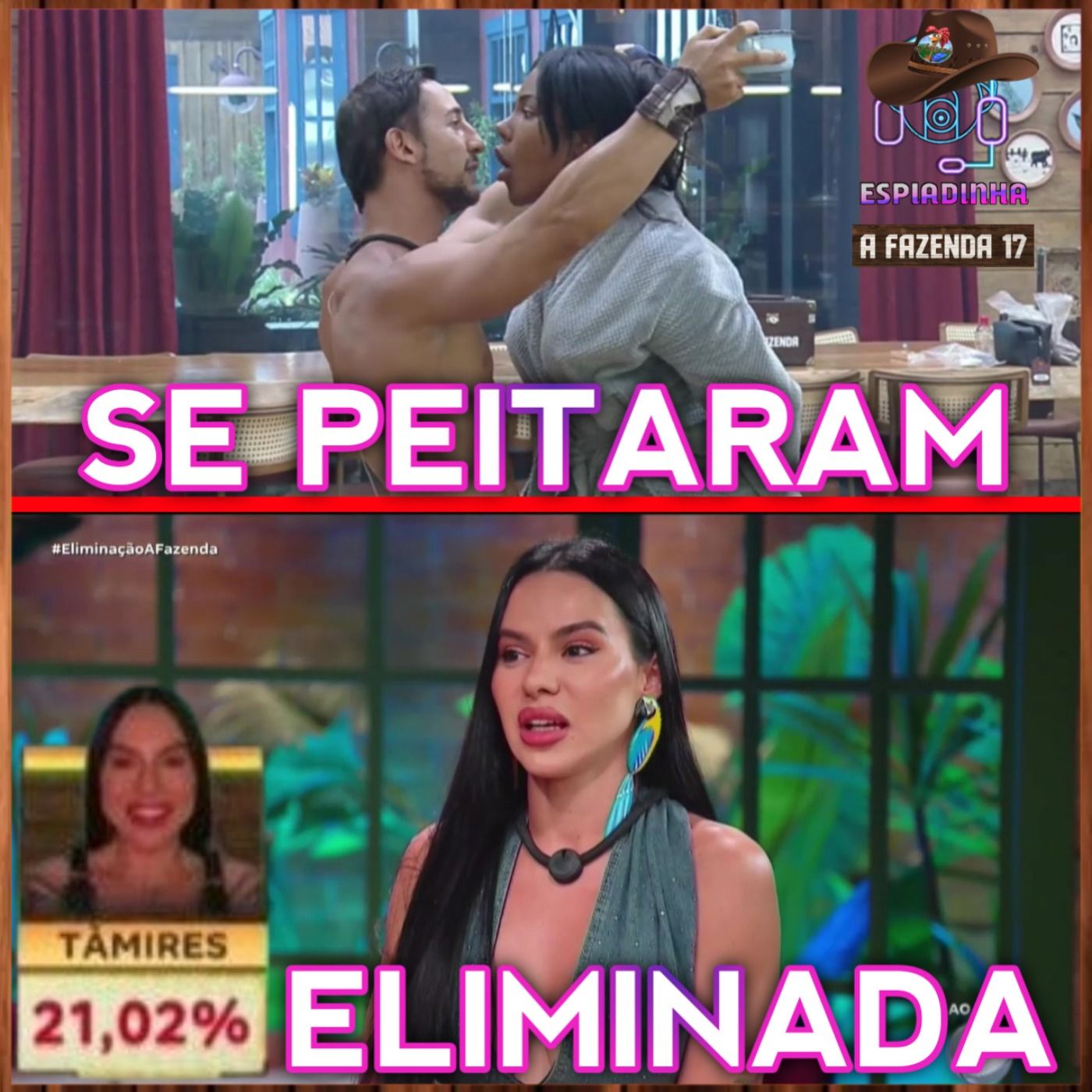 Tàmires ELIMINADA + Dudu e Saory TERMINARAM + Carol e Mesquita se PEITARAM | A Fazenda 17