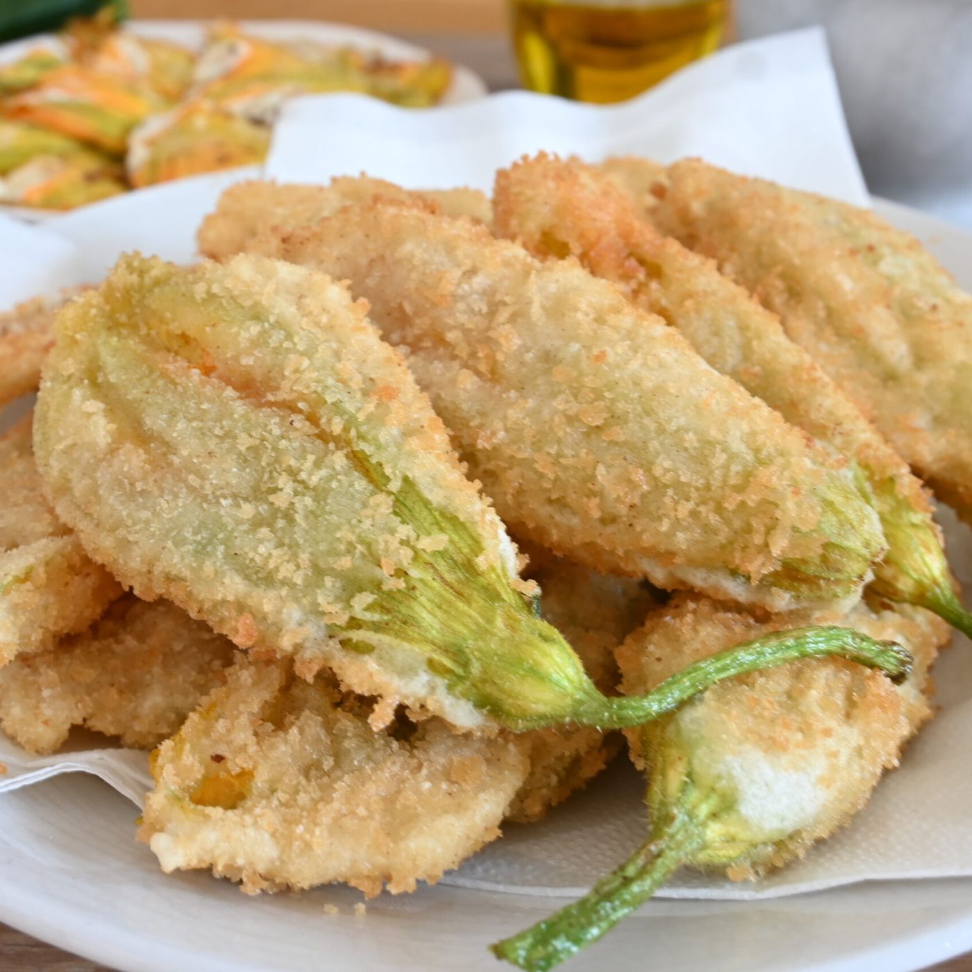 Fiori di Zucca croccanti in pastella