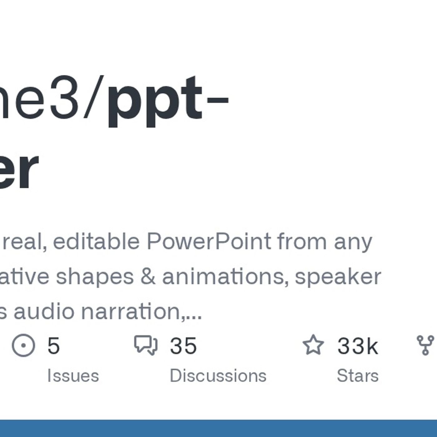 GitHub - hugohe3/ppt-master: AI generates a real, editable PowerPoint from any document — native shapes & animations, speaker notes voiced a episode artwork