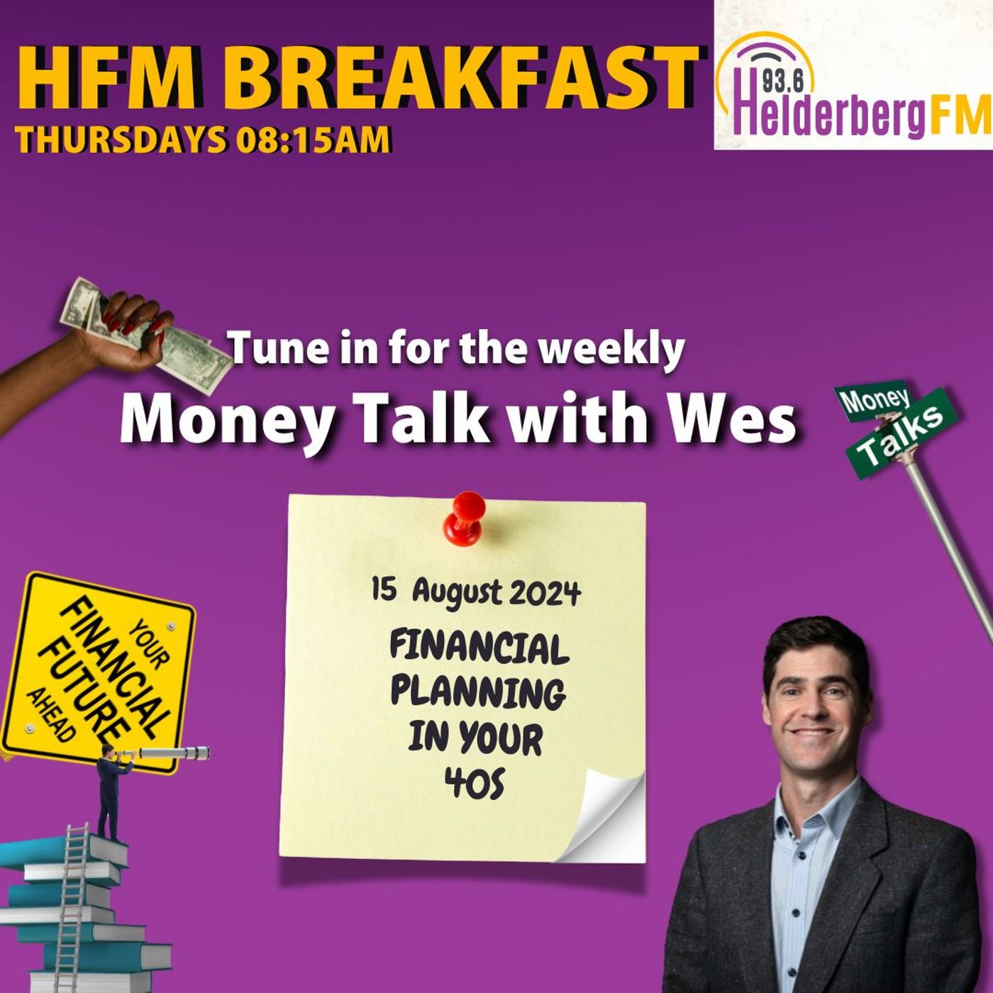 Money Talk With Wes On #HFMBreakfast - 15 August 2024 episode artwork