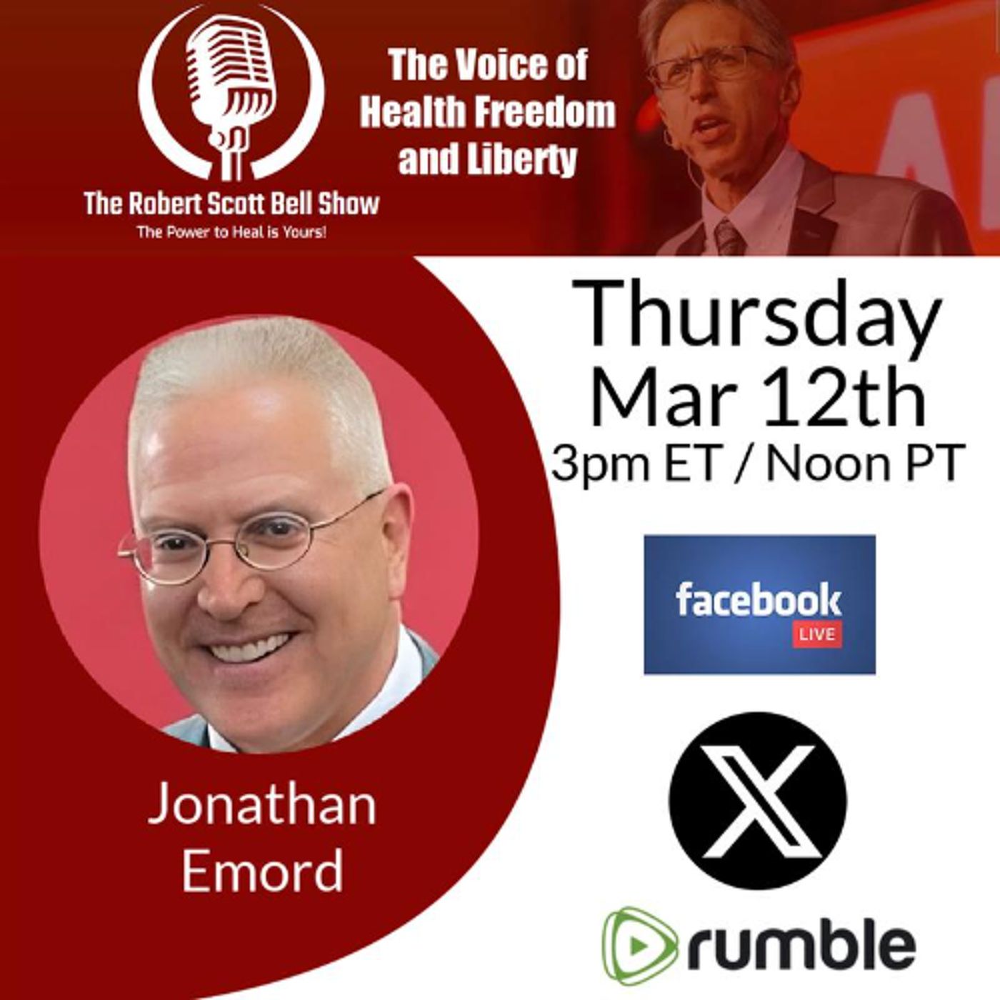 IAOMT Spring Conference, Jonathan Emord, mRNA Ban Tennessee, Vaccine Incentives, Glyphosate Showdown - The RSB Show 3-12-26 episode artwork
