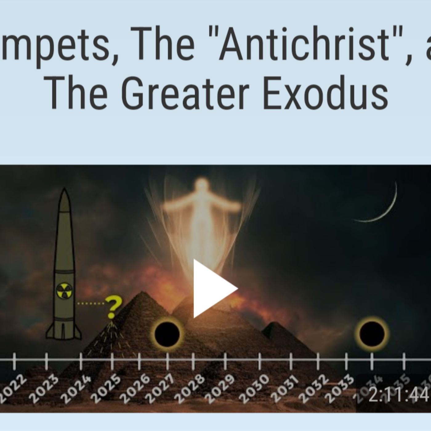 Trumpets, The "Antichrist", and The Greater Exodus episode artwork