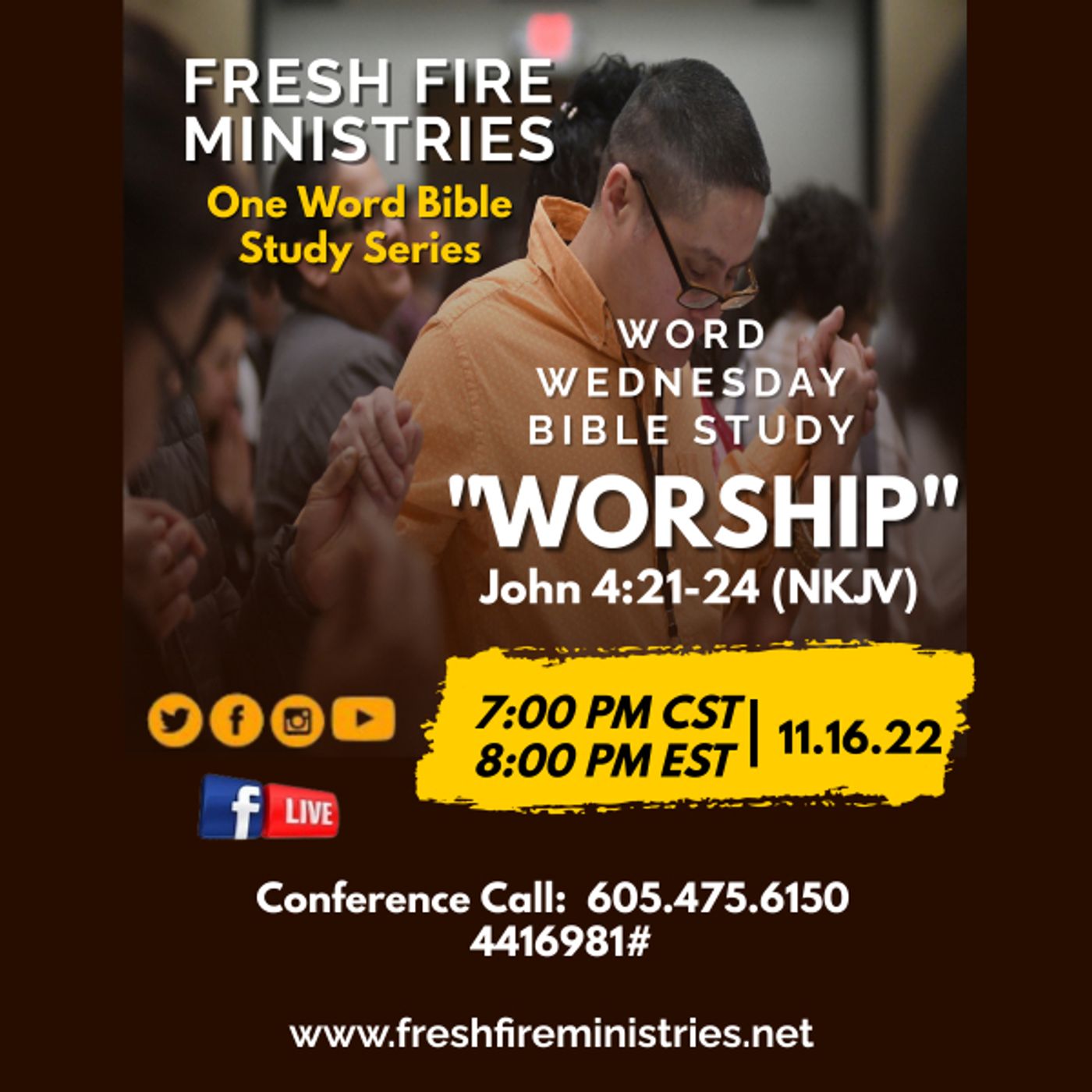 One Word Bible Study Series "Worship" John 4:21-24 (NKJV) episode artwork