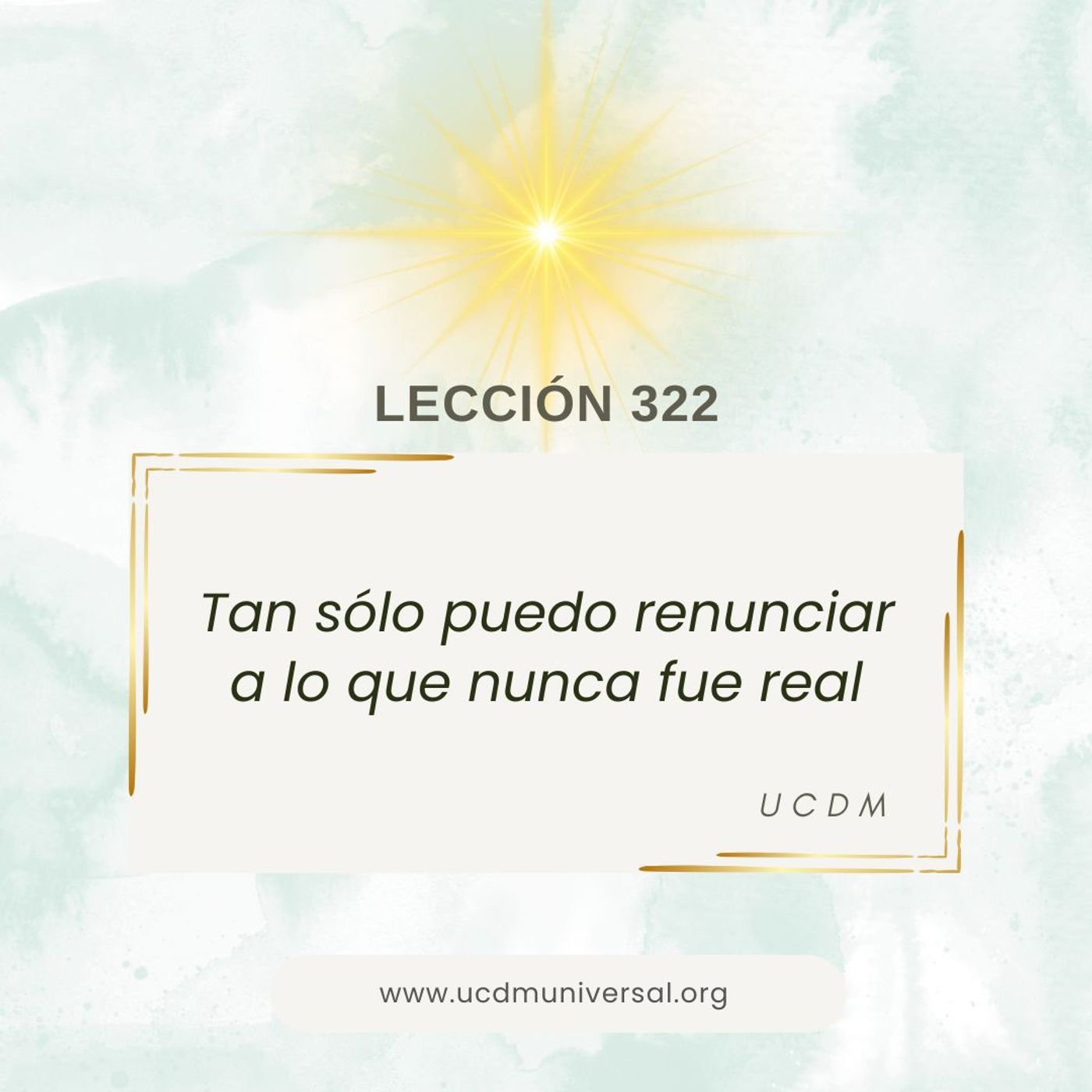 UCDM Universal LECCIÓN DEL DÍA