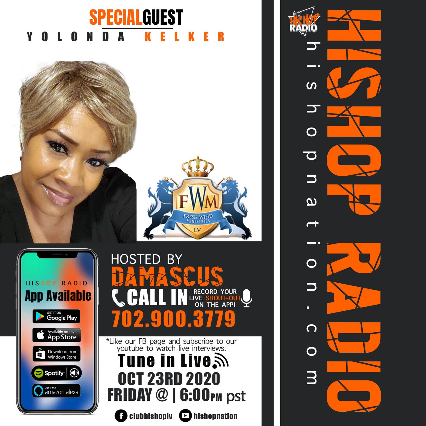 EPISODE 66  - His Hop Radio  - PASTOR YOLONDA KELKER episode artwork