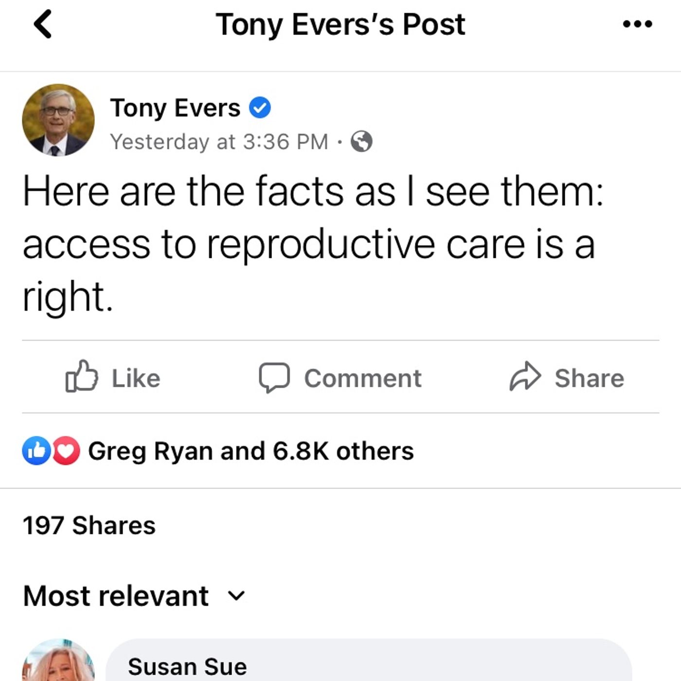 Tony Evers loves abortion episode artwork