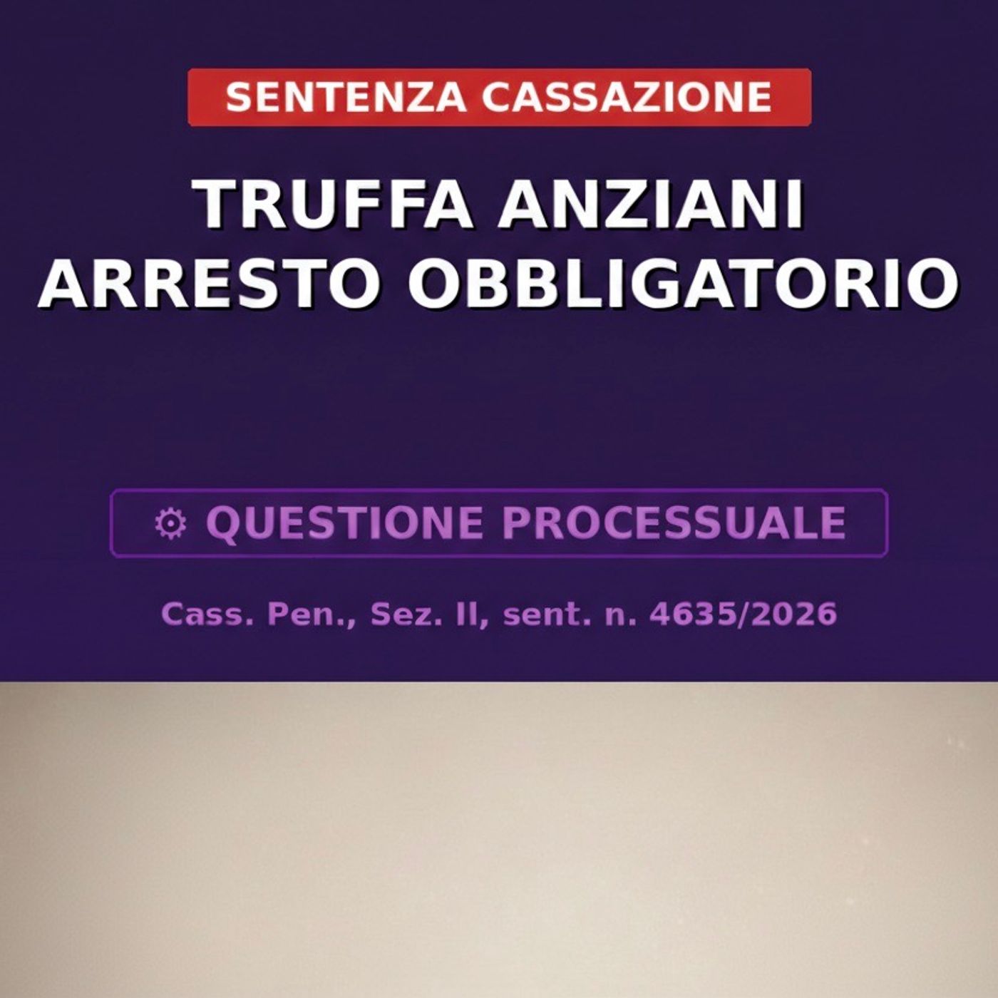 Truffa aggravata agli anziani, previsto l'arresto episode artwork