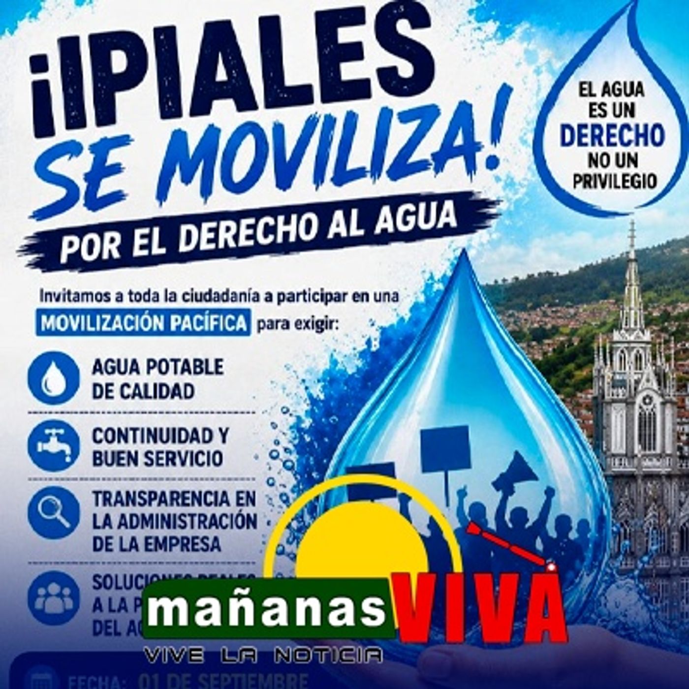 Convocan a movilización pacífica en Ipiales por el derecho al agua potable episode artwork
