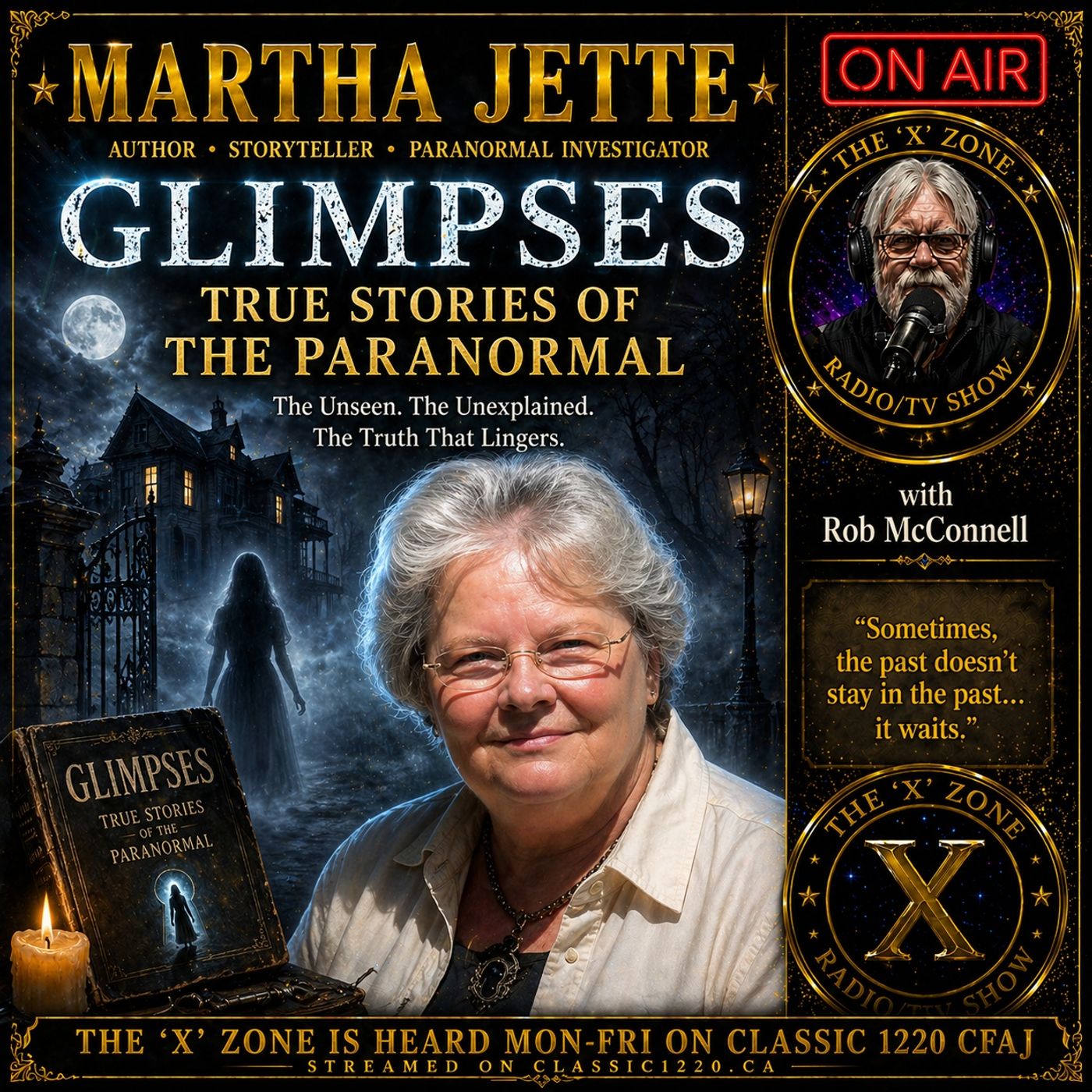 Rob McConnell Interviews - MARTHA JETTE - Glimpses - True Stories of the Paranormal