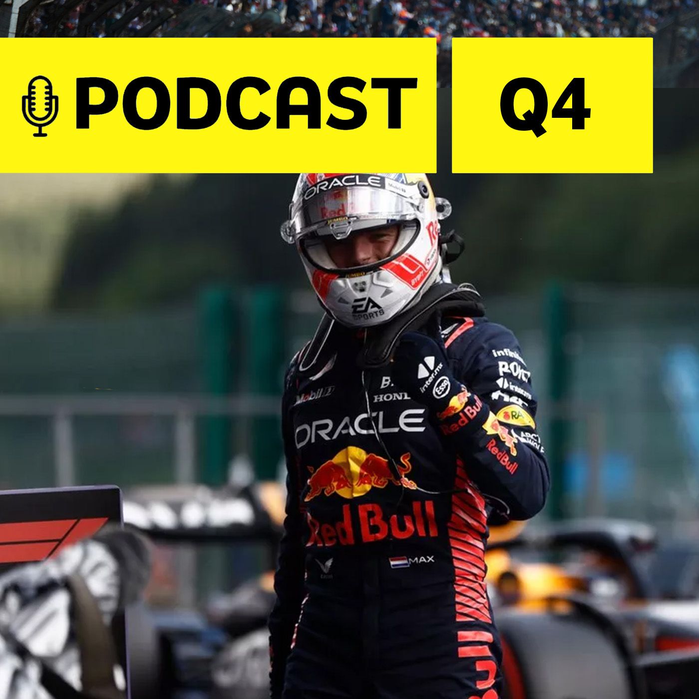 Podcast Q4 - Verstappen frustra Piastri e vence sprint com 'treta' de Pérez e Hamilton! Brasil brilha episode artwork