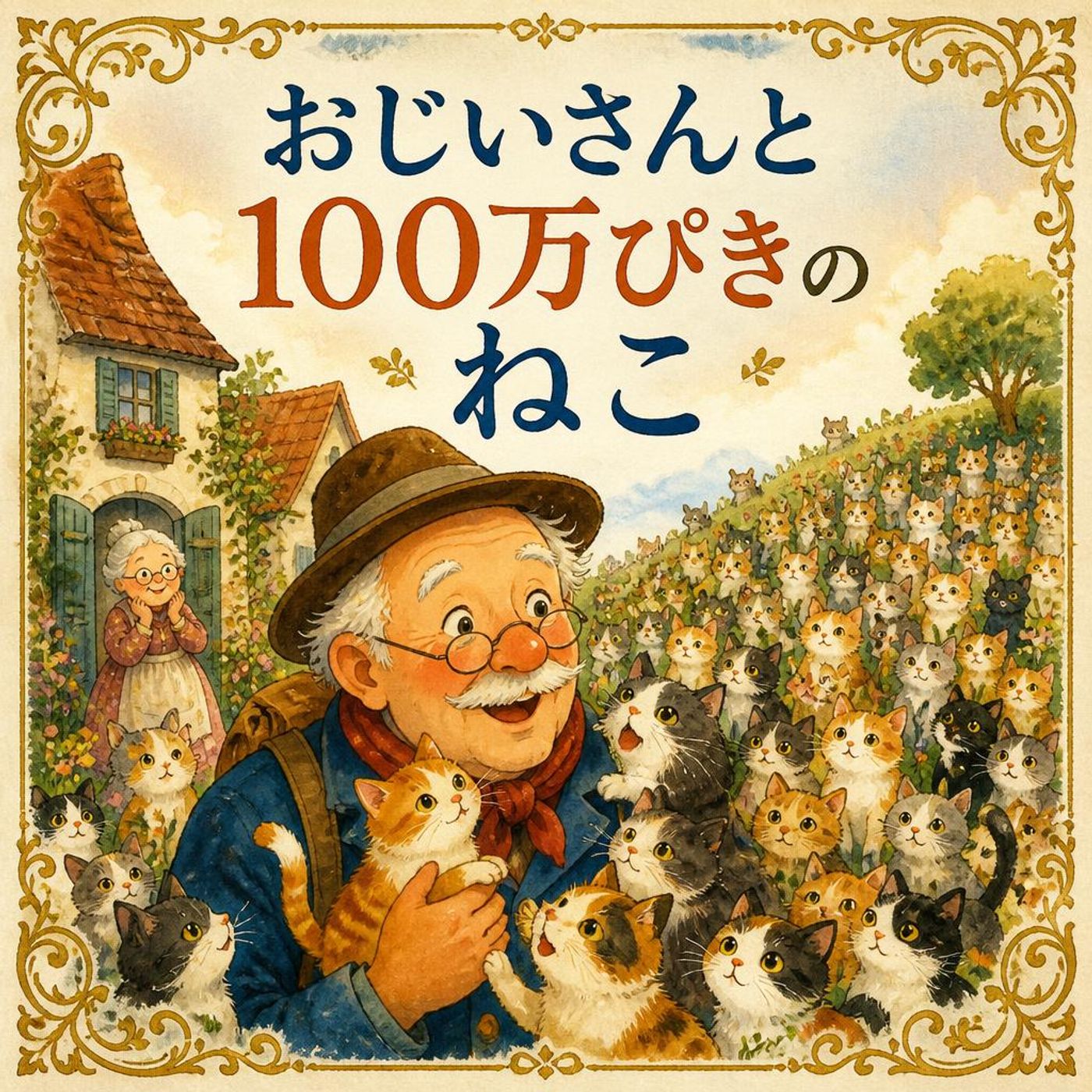 【世界の名作】100万びきのねこと、おじいさんの特別な旅,, episode artwork