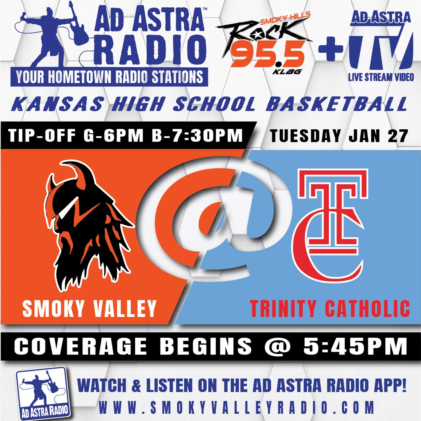 Smoky Valley Vikings at Hutchinson Trinity Catholic Celtics High School Basketball (Vikings Broadcast-January 27, 2026) episode artwork