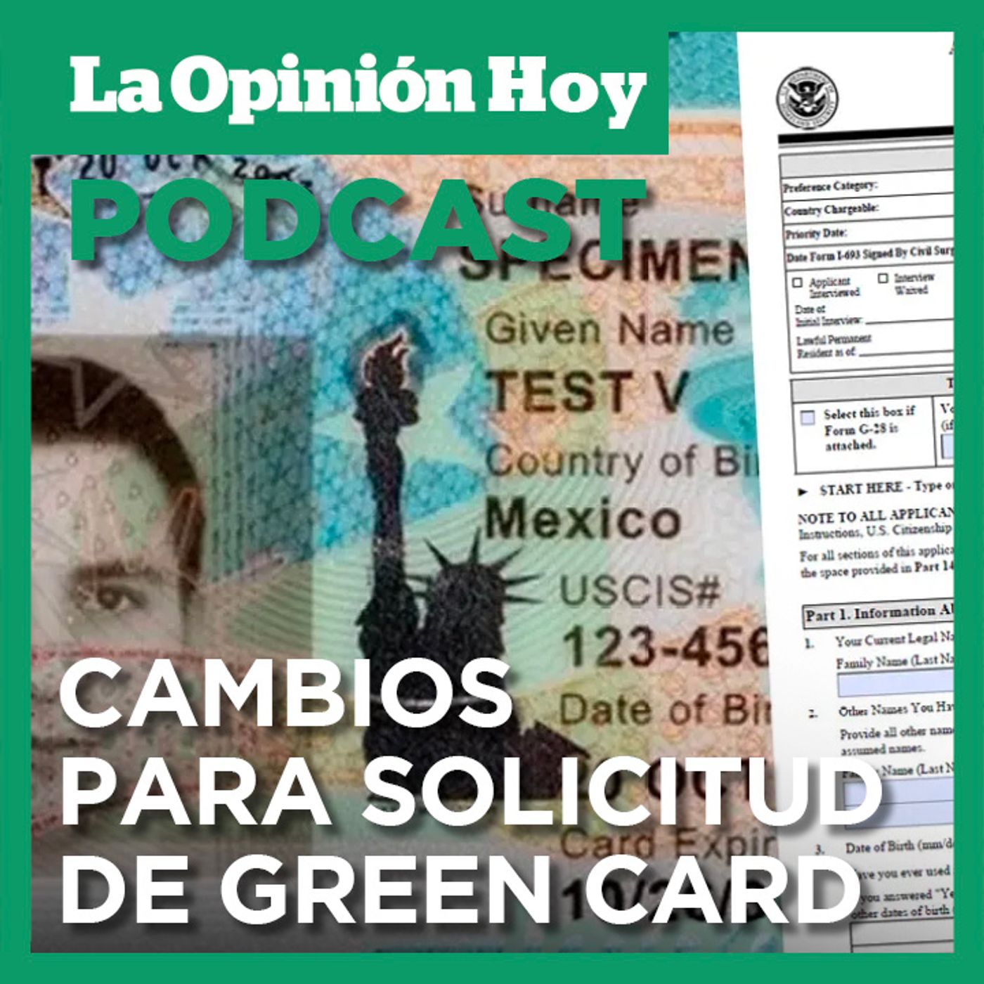 USCIS hace cambios para solicitud de Green Card.