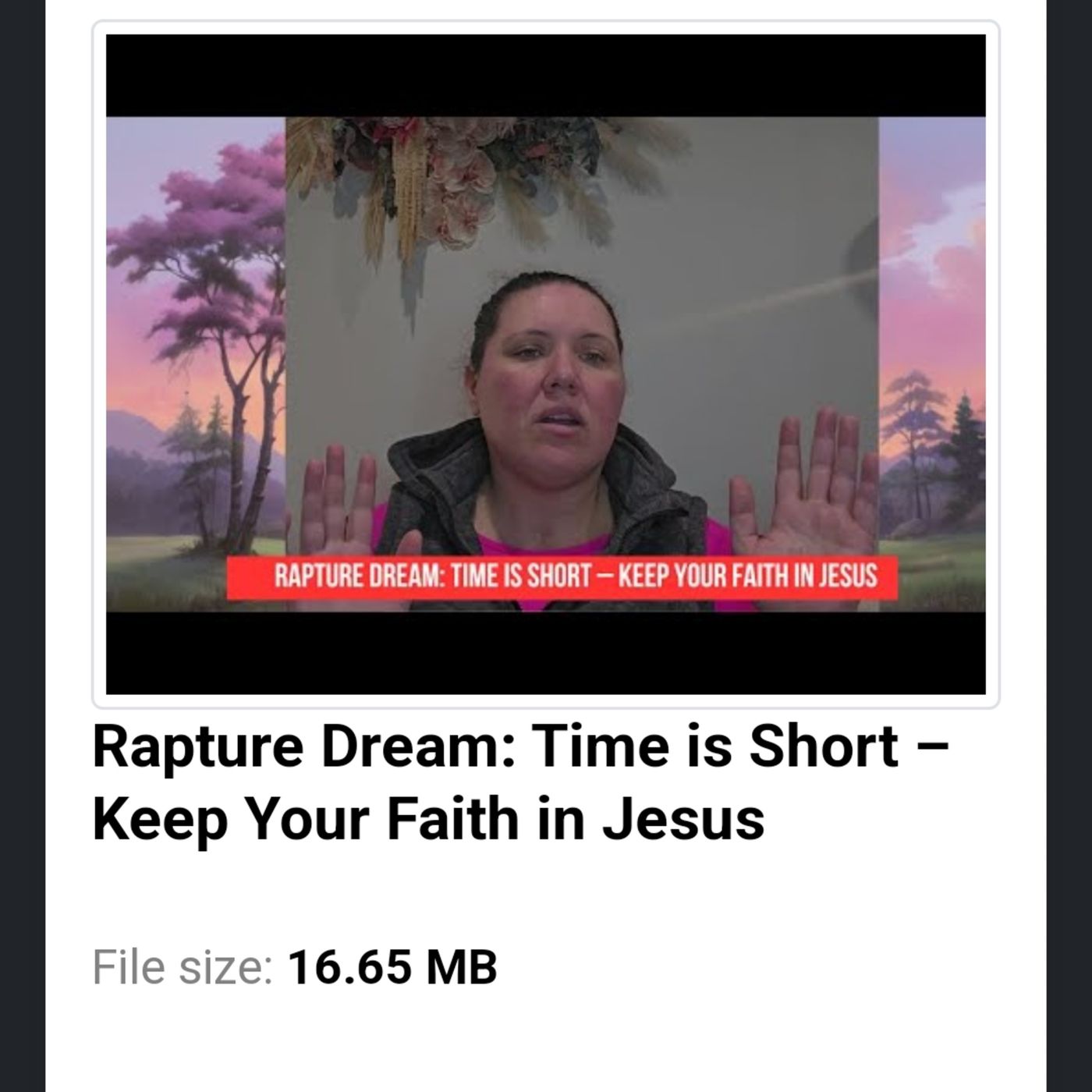 Rapture Dream: Time is Short – Keep Your Faith in Jesus episode artwork