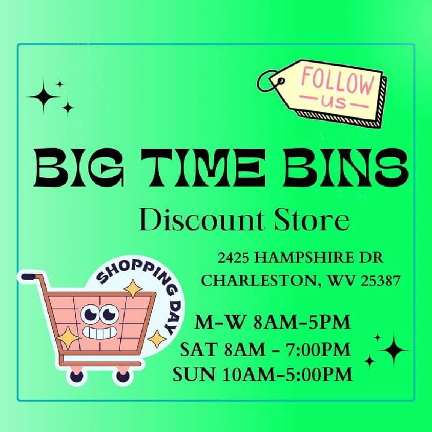 Big Time Bins  2425ive HAMPSHIRE DRIVE!