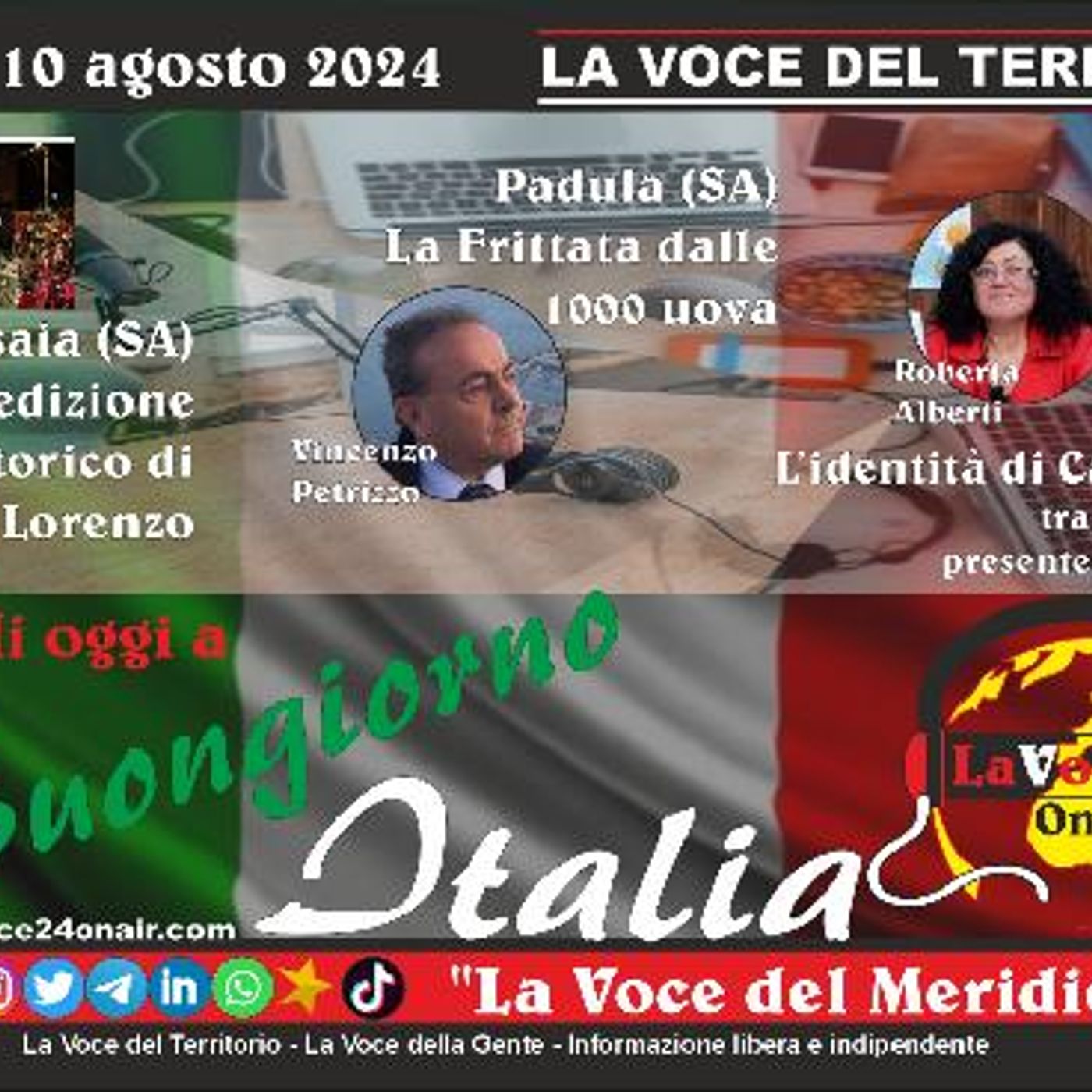 BUONGIORNO ITALIA Magazine settimanale di approfondimento con ospiti - puntata del 10 agosto 2024 – Parte 1° episode artwork