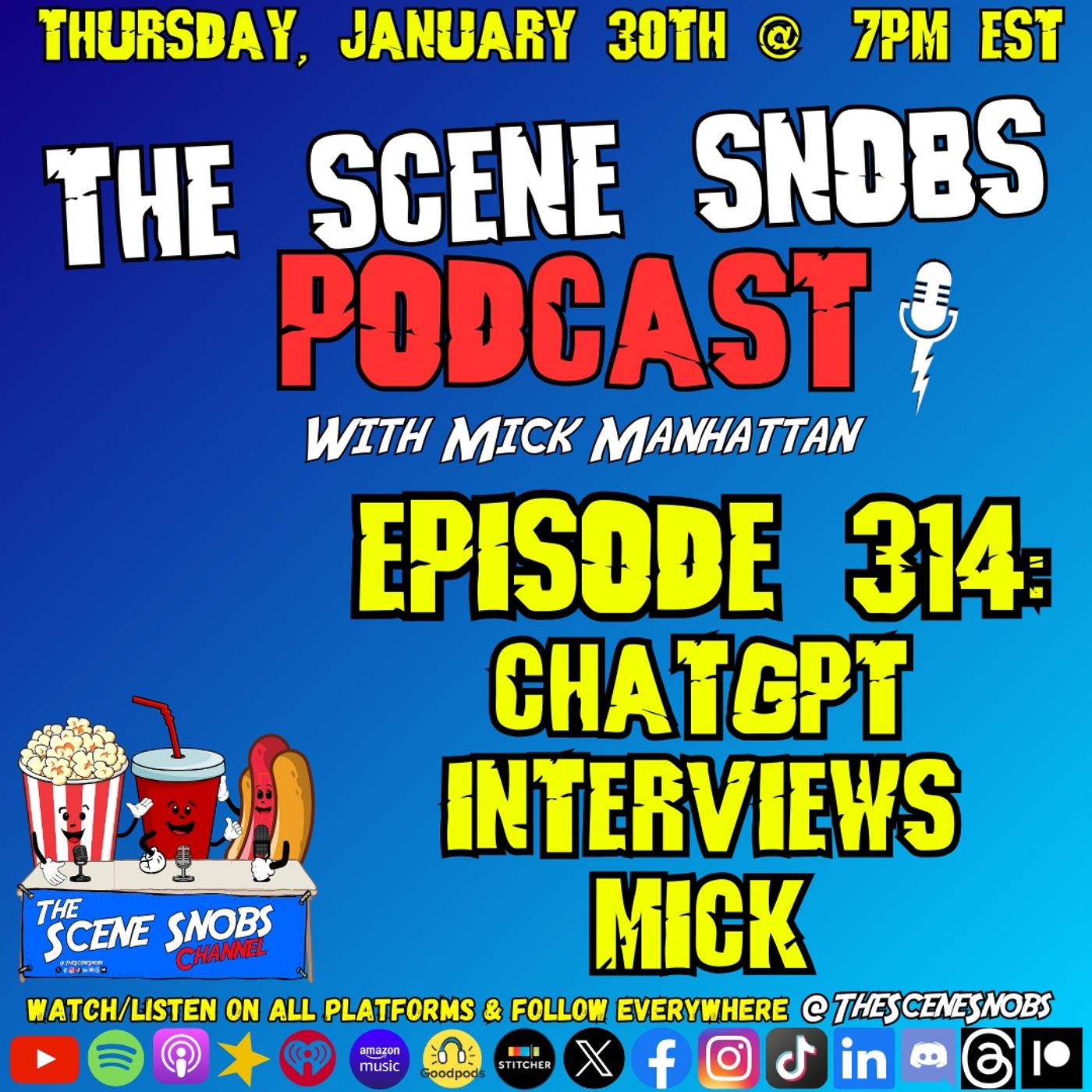 The Scene Snobs Podcast – ChatGPT Interviews Mick