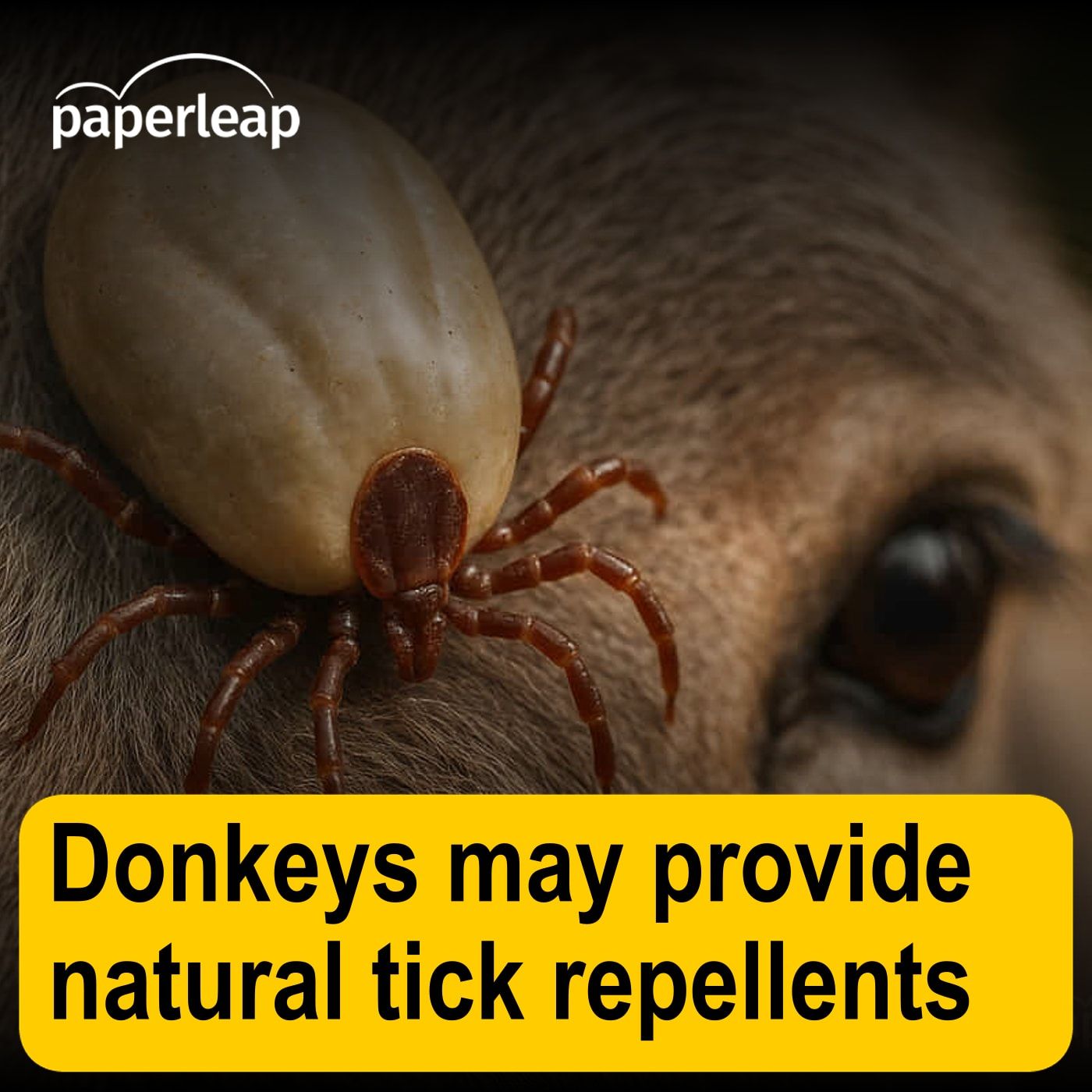 Donkeys may provide natural tick repellents