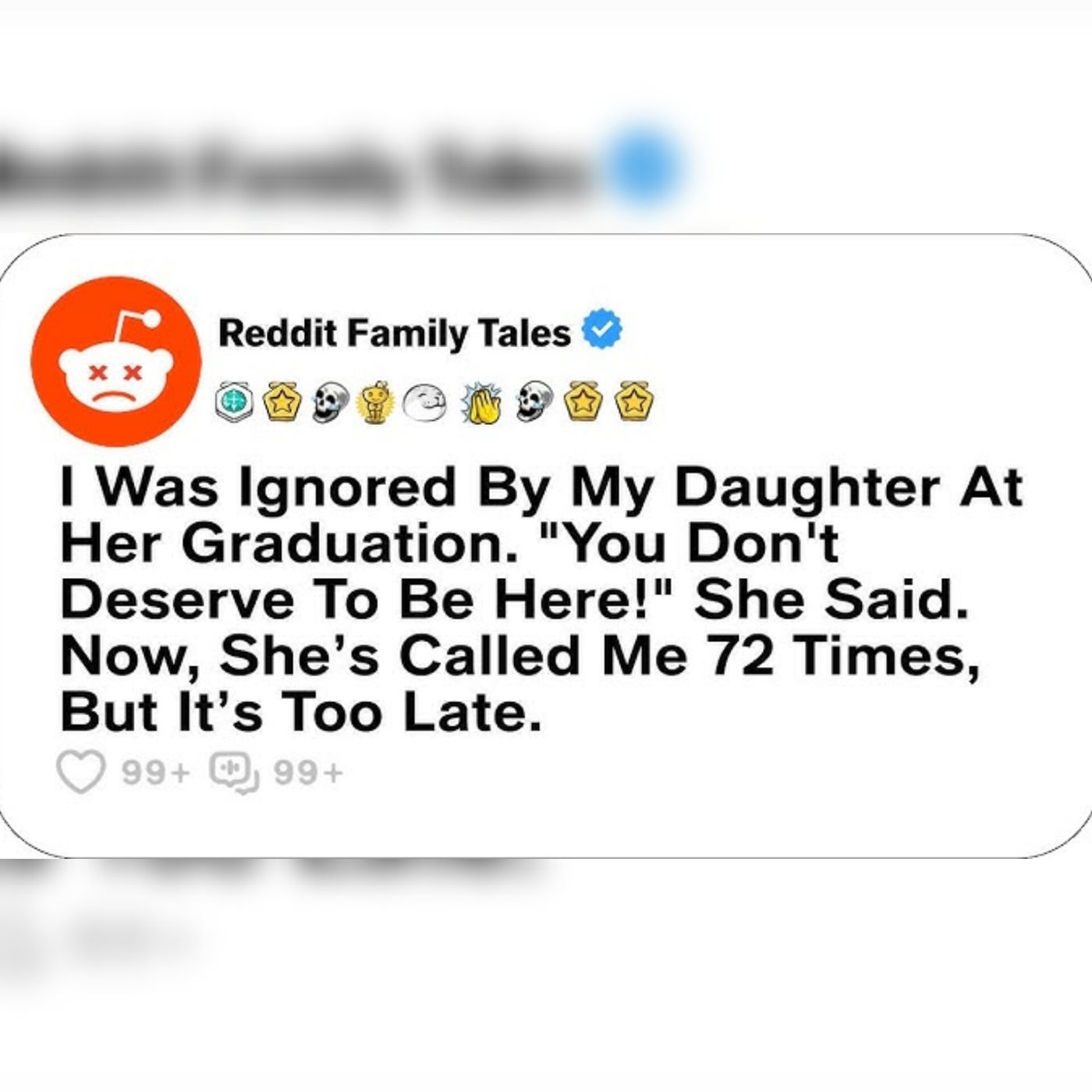 My Daughter Ignored Me At Her Graduation. You Dont Deserve To Be Here...  Reddit Family Tales episode artwork