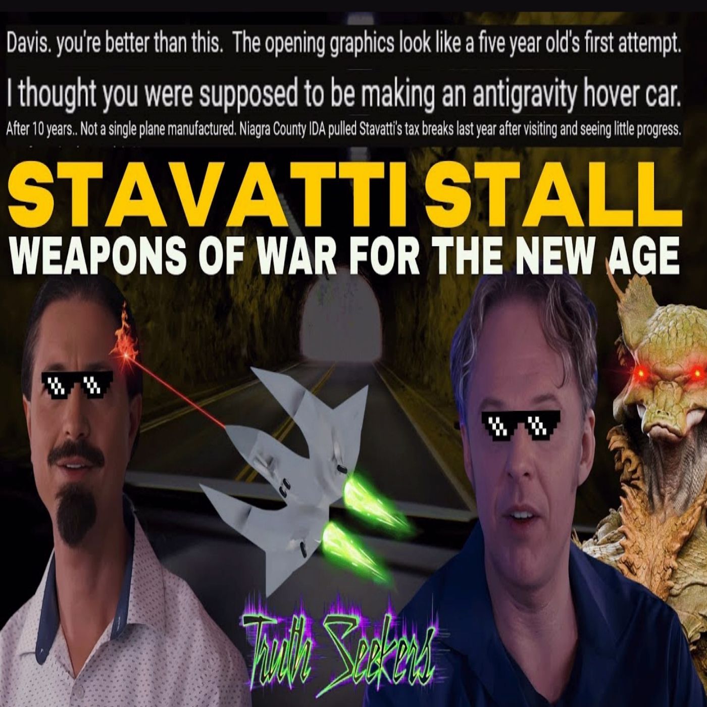 David Wilcock and Stavatti CEO Chris Beskar hype up their new fake airplane!  30 years of FAKERY!
