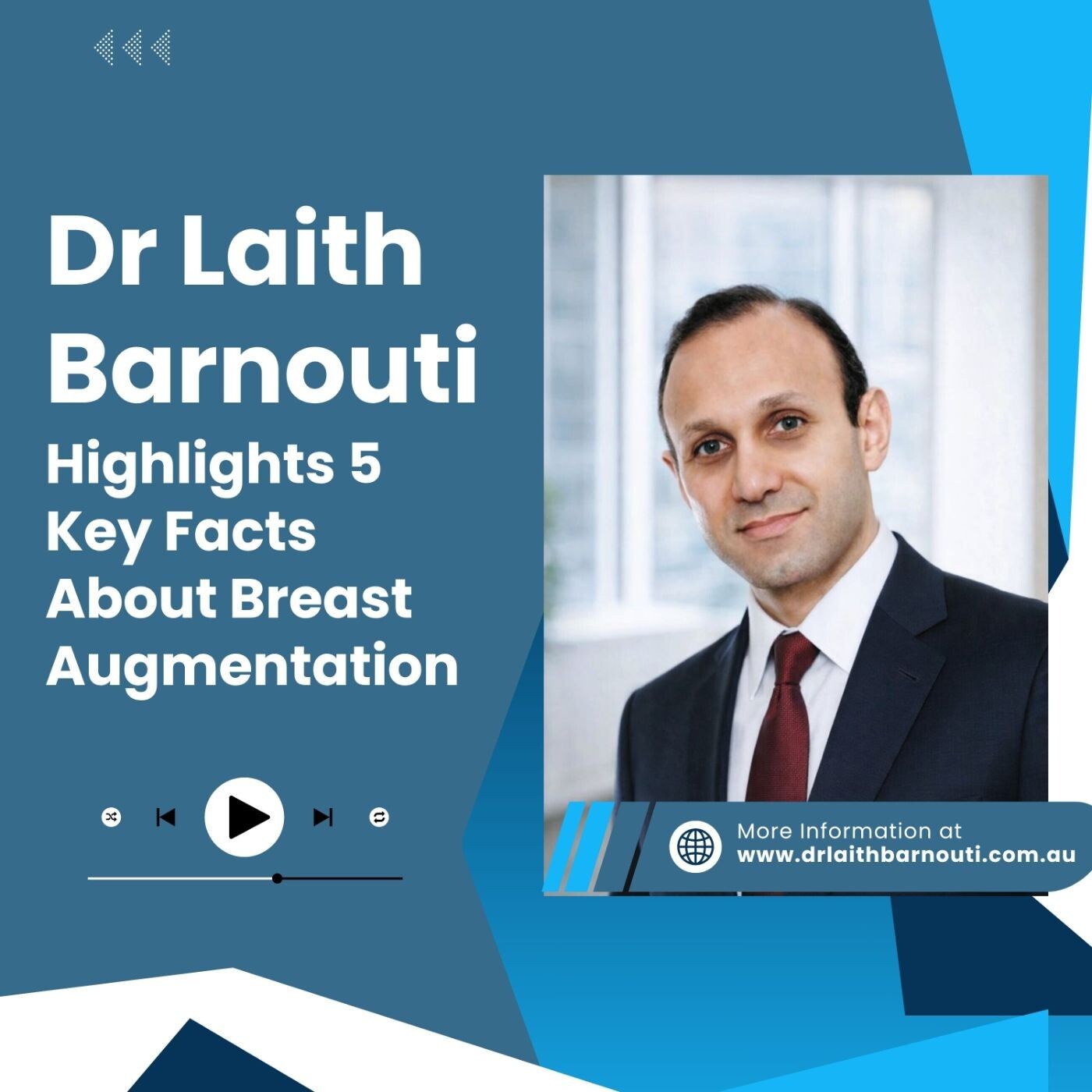 Dr Laith Barnouti Highlights 5 Key Facts About Breast Augmentation episode artwork