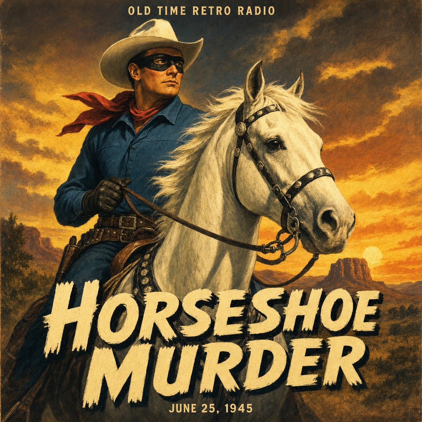 The Lone Ranger - "Horseshoe Murder" (Old Time Radio, 1945) episode artwork